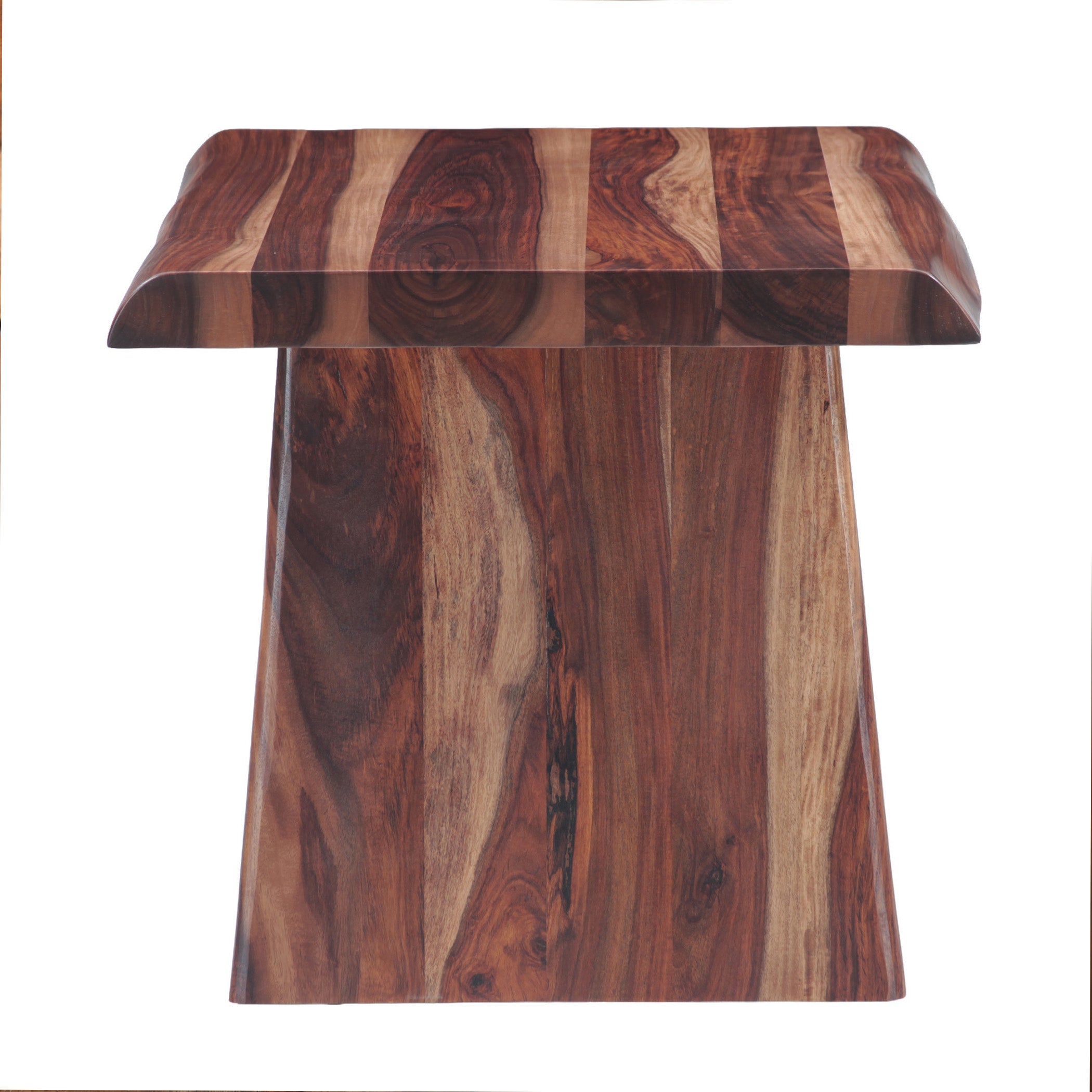 24" Natural Sheesham Side Table