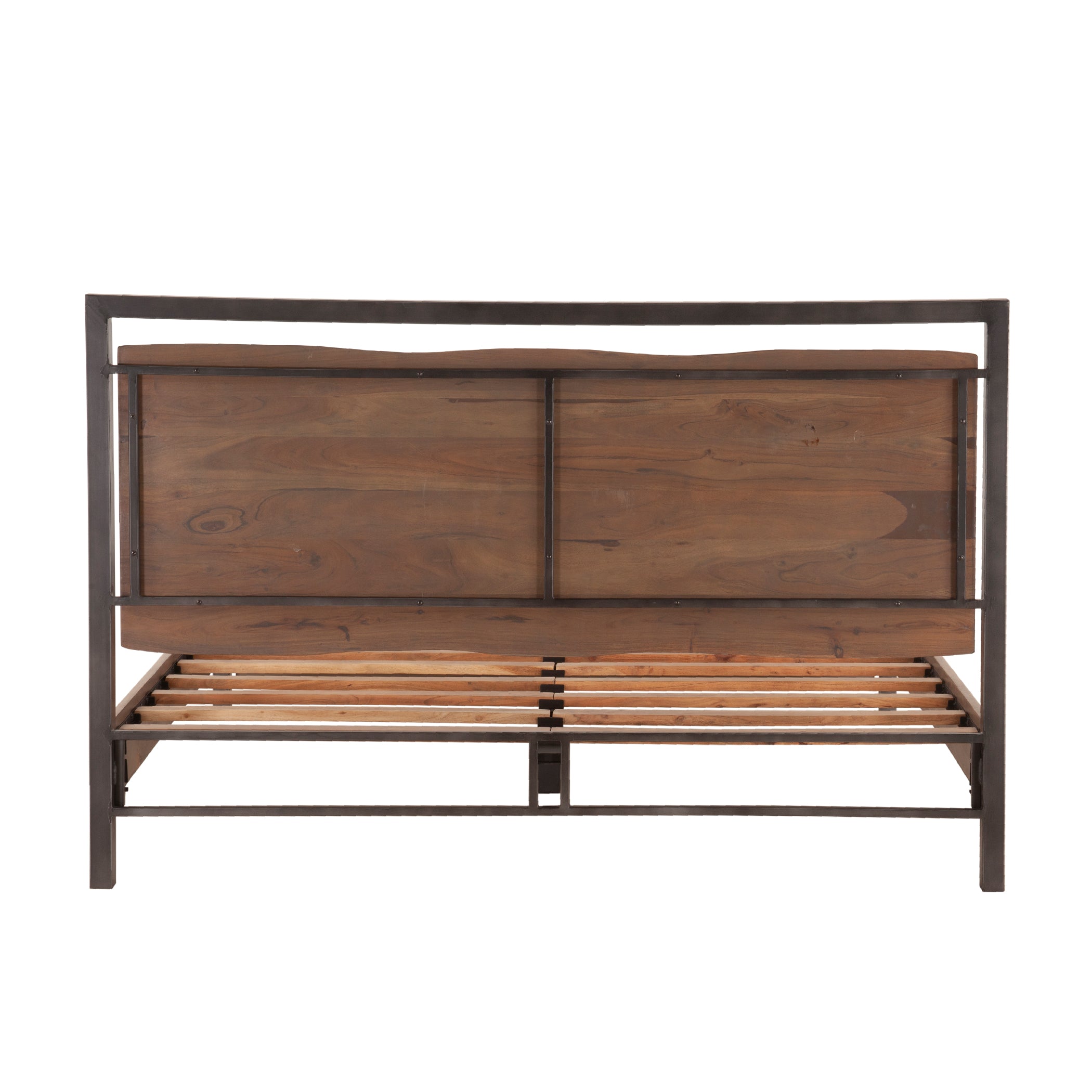 80" Smoked Acacia King Size Bed