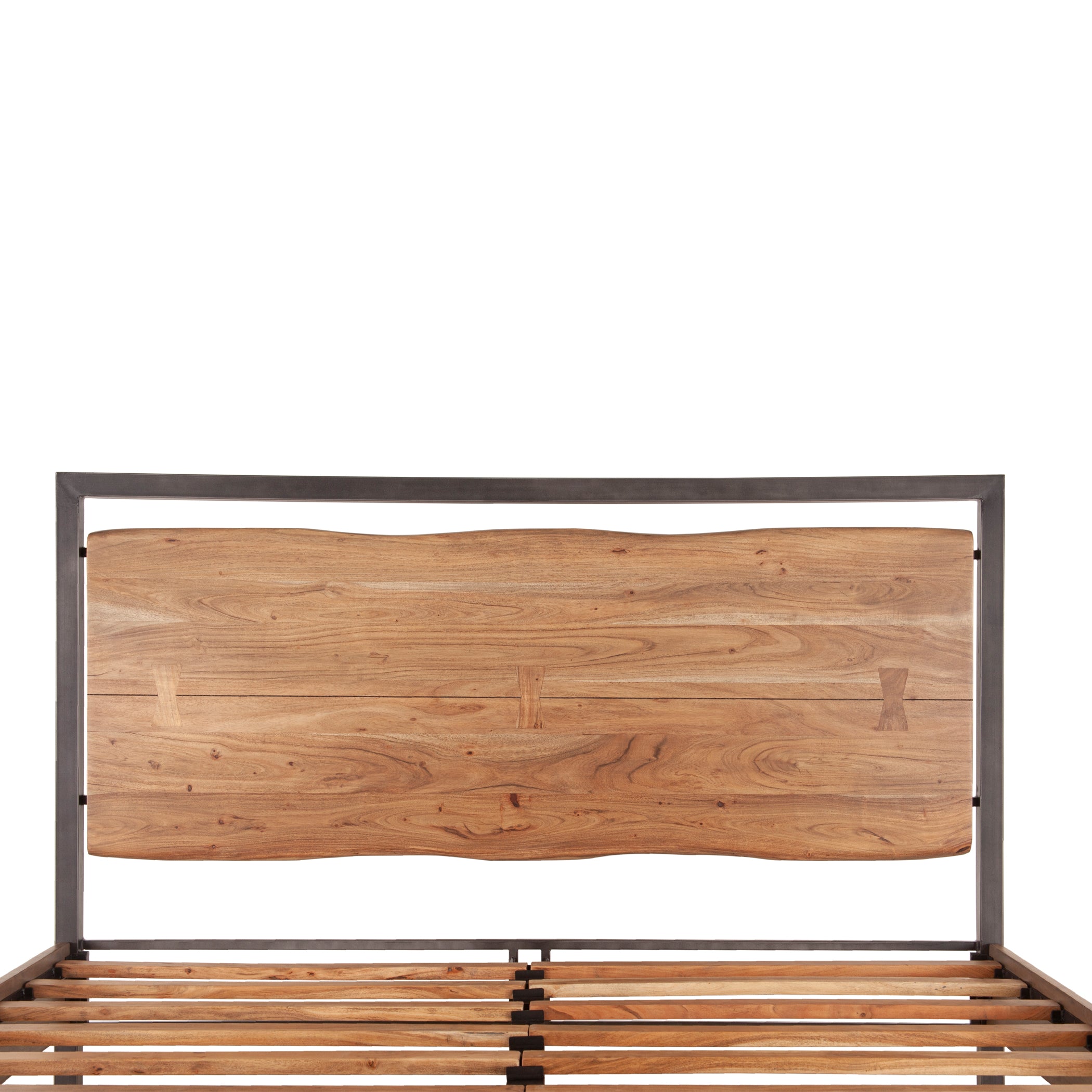 80" Smoked Acacia King Size Bed