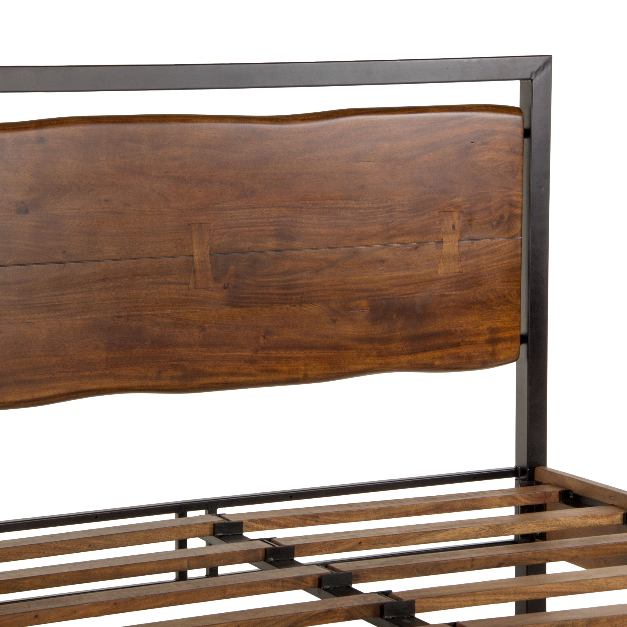 80" Walnut King Size Bed