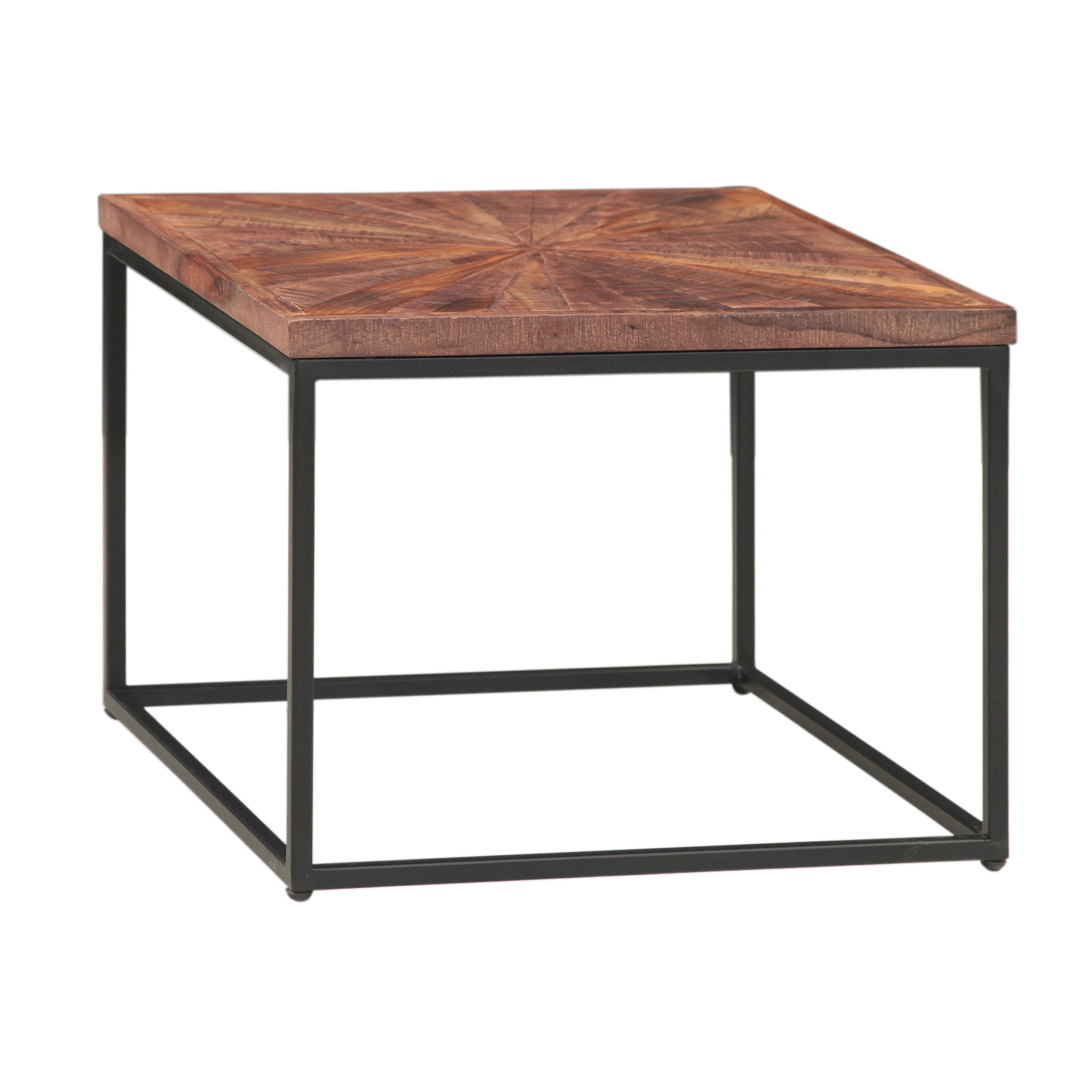 47" Sunburst Brownstone Acacia Coffee Table