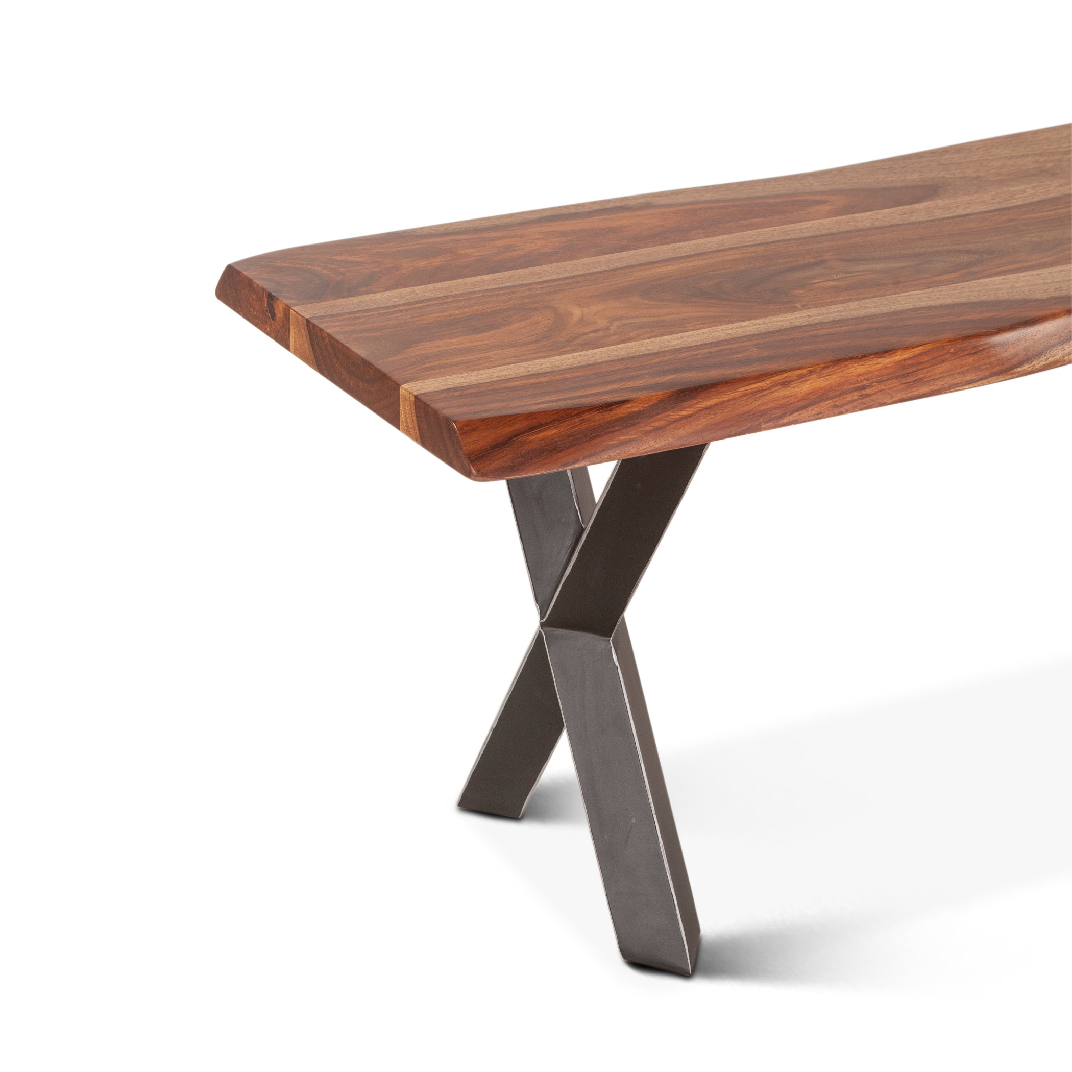68" Natural Sheesham Wood Bench
