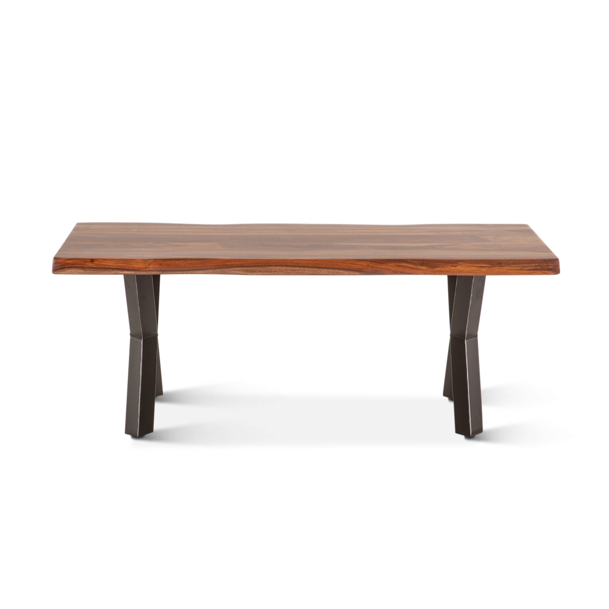 46" Natural Sheesham Wood Coffee Table