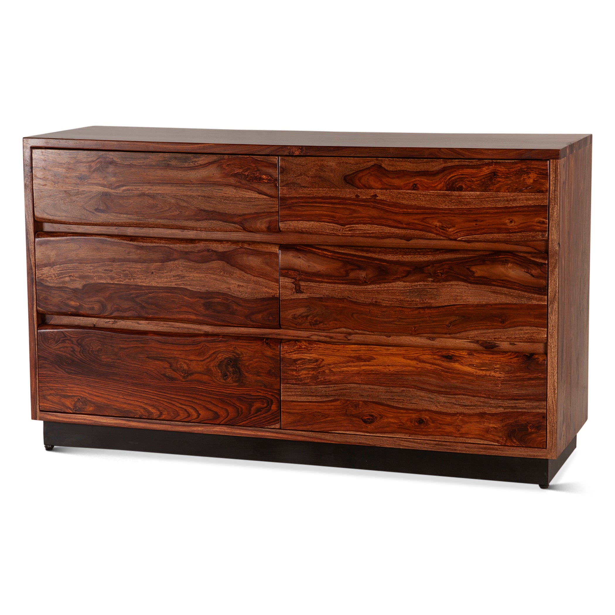 58" Natural Sheesham Wood Dresser