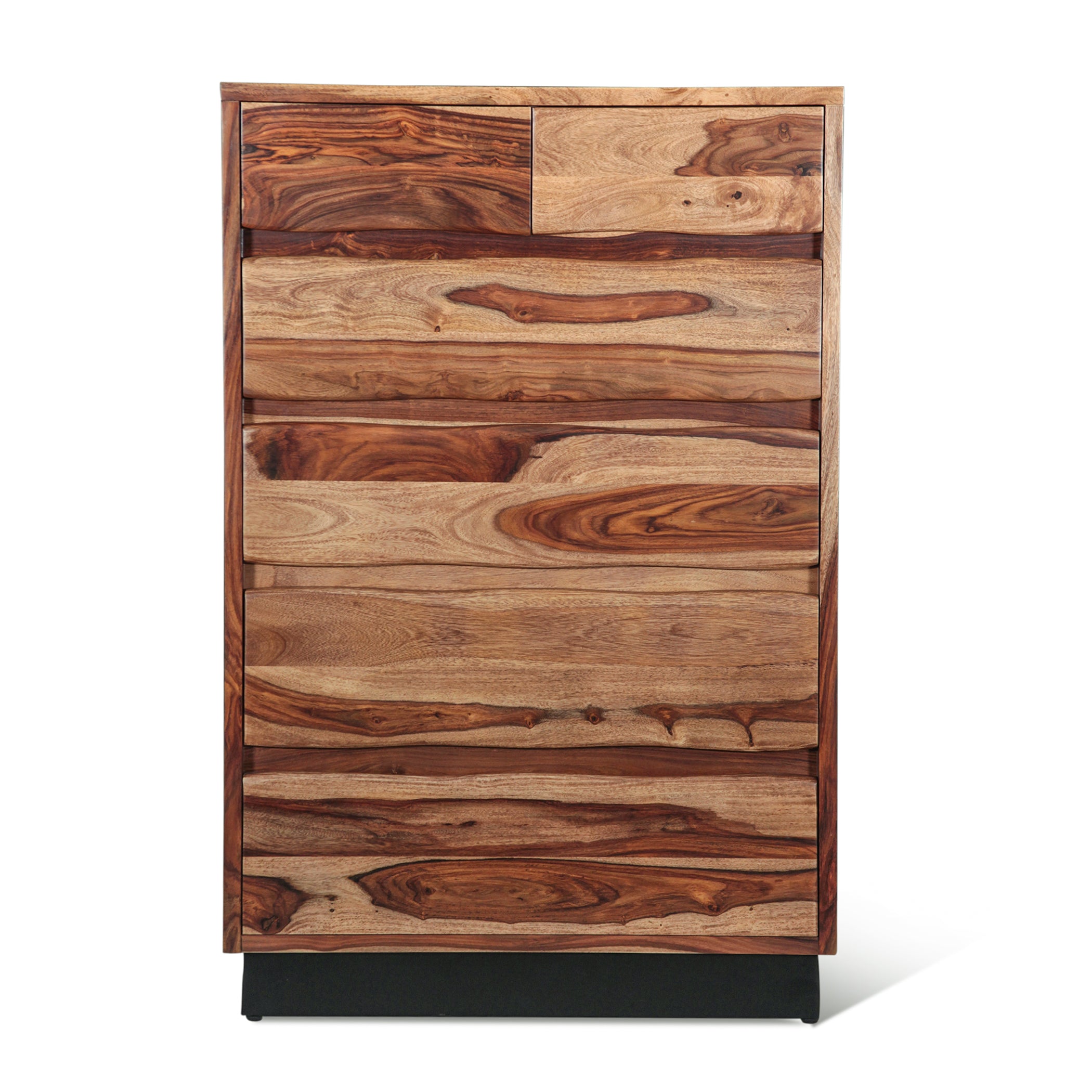 34" Natural Sheesham Tall Chest