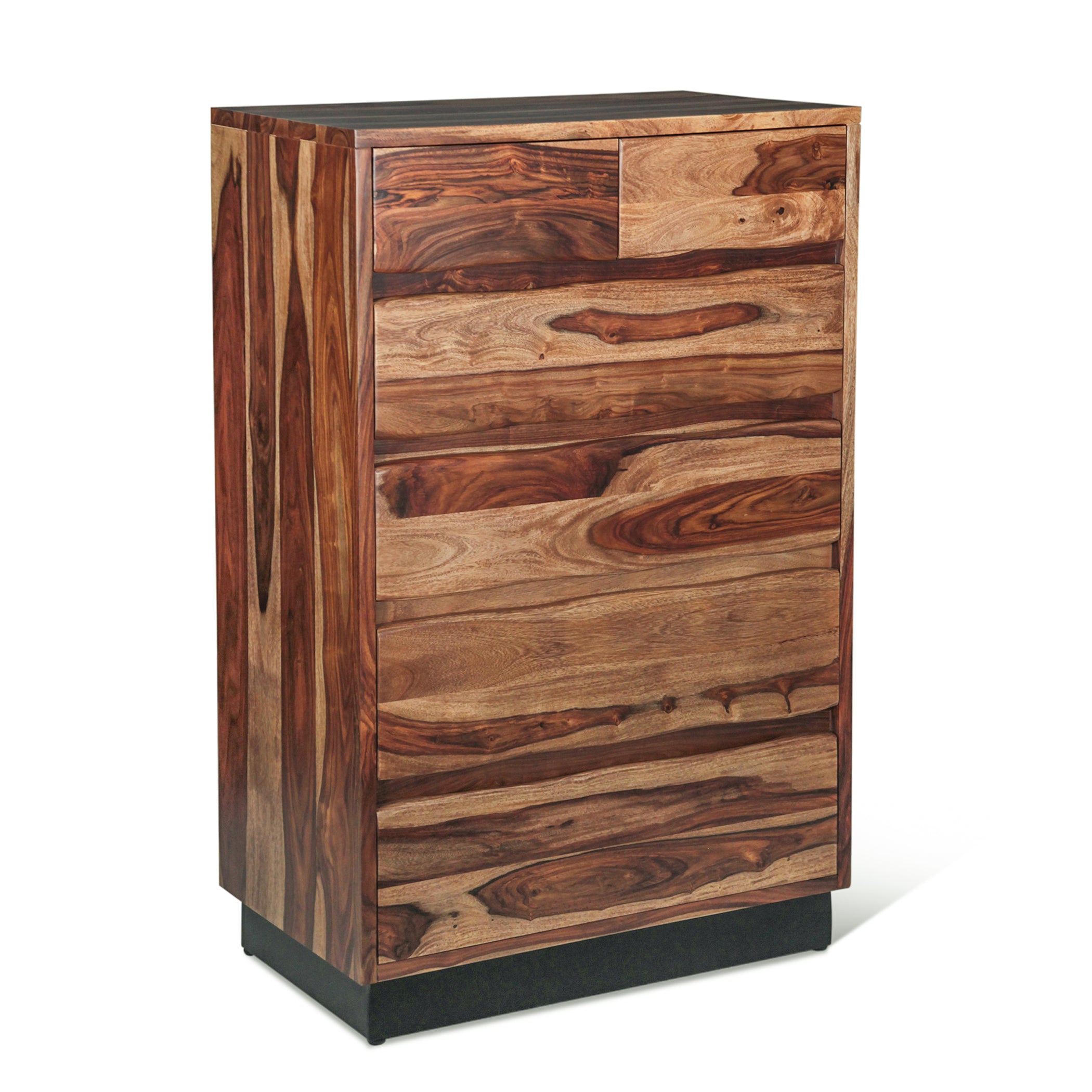 34" Natural Sheesham Tall Chest