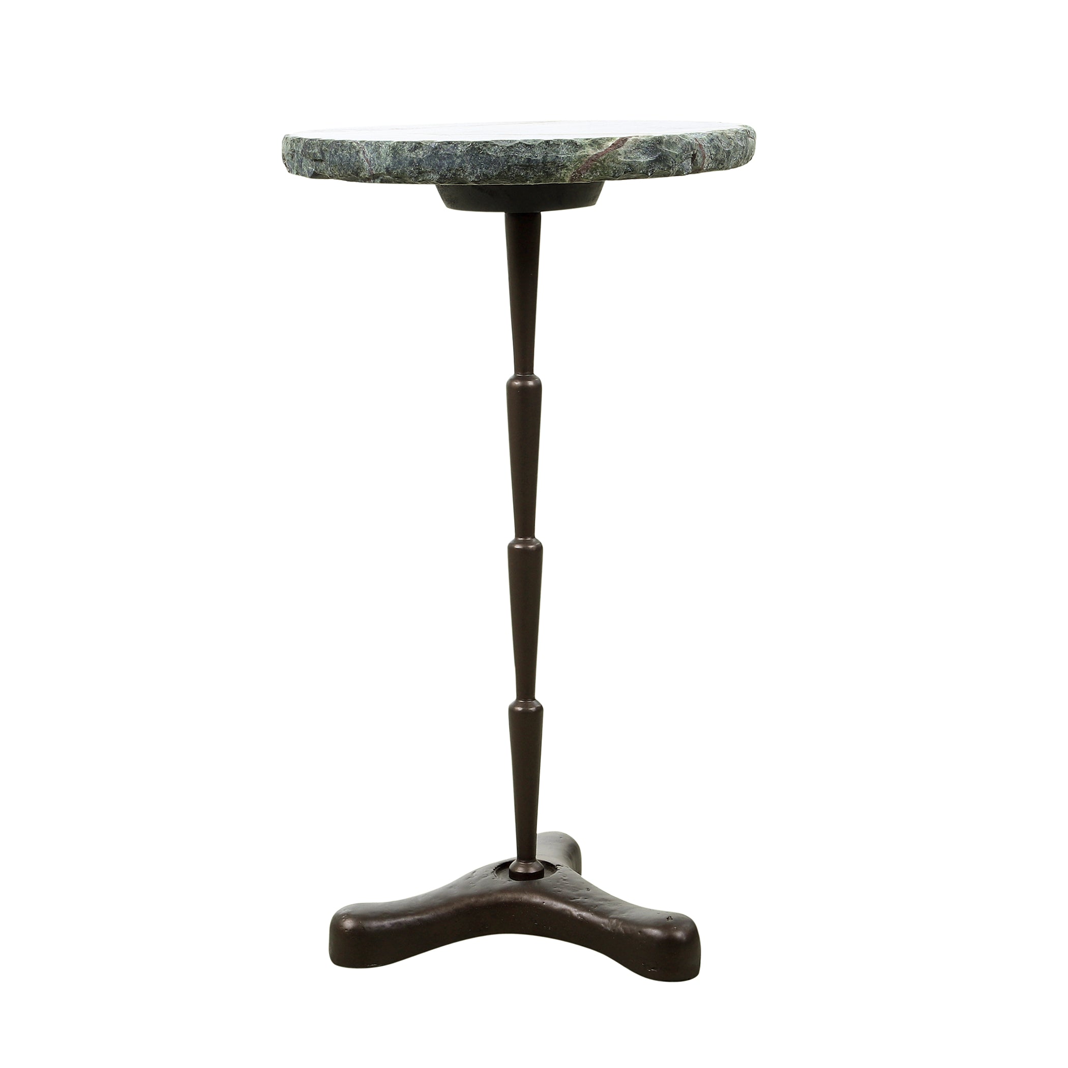 14" Green Bidasar Marble Accent Table