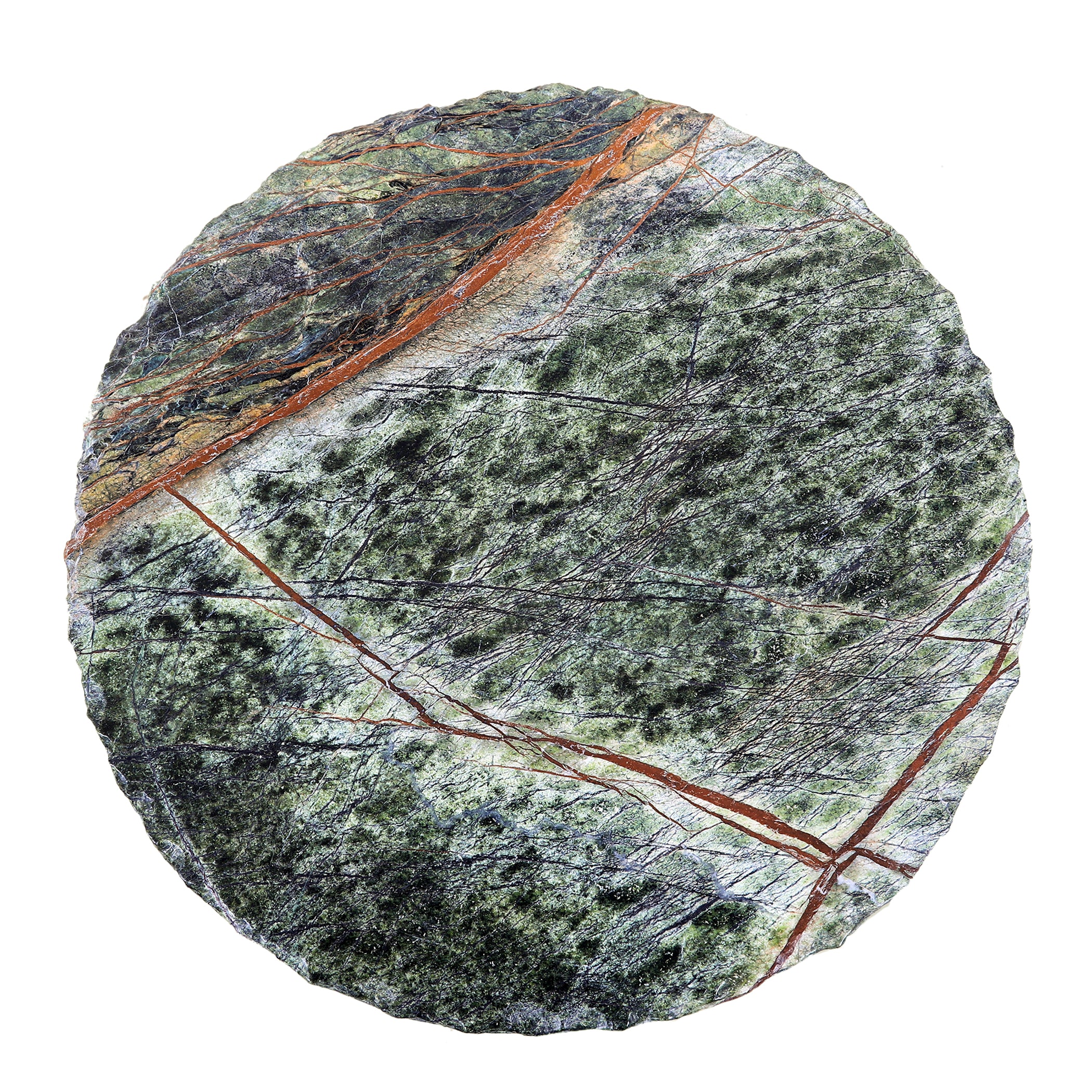 14" Green Bidasar Marble Accent Table