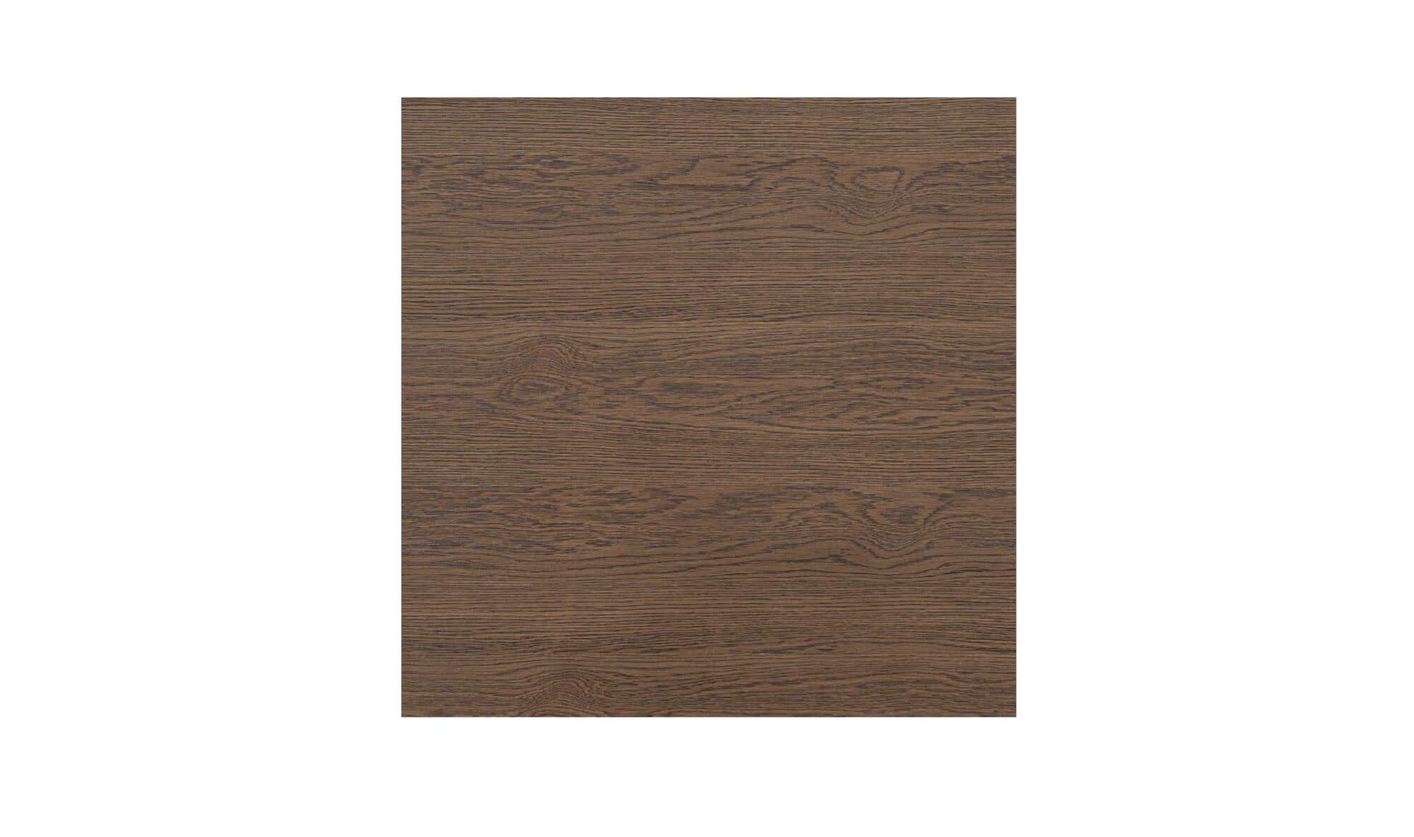 64" Dark Brown Solid Oak Large Coffee Table