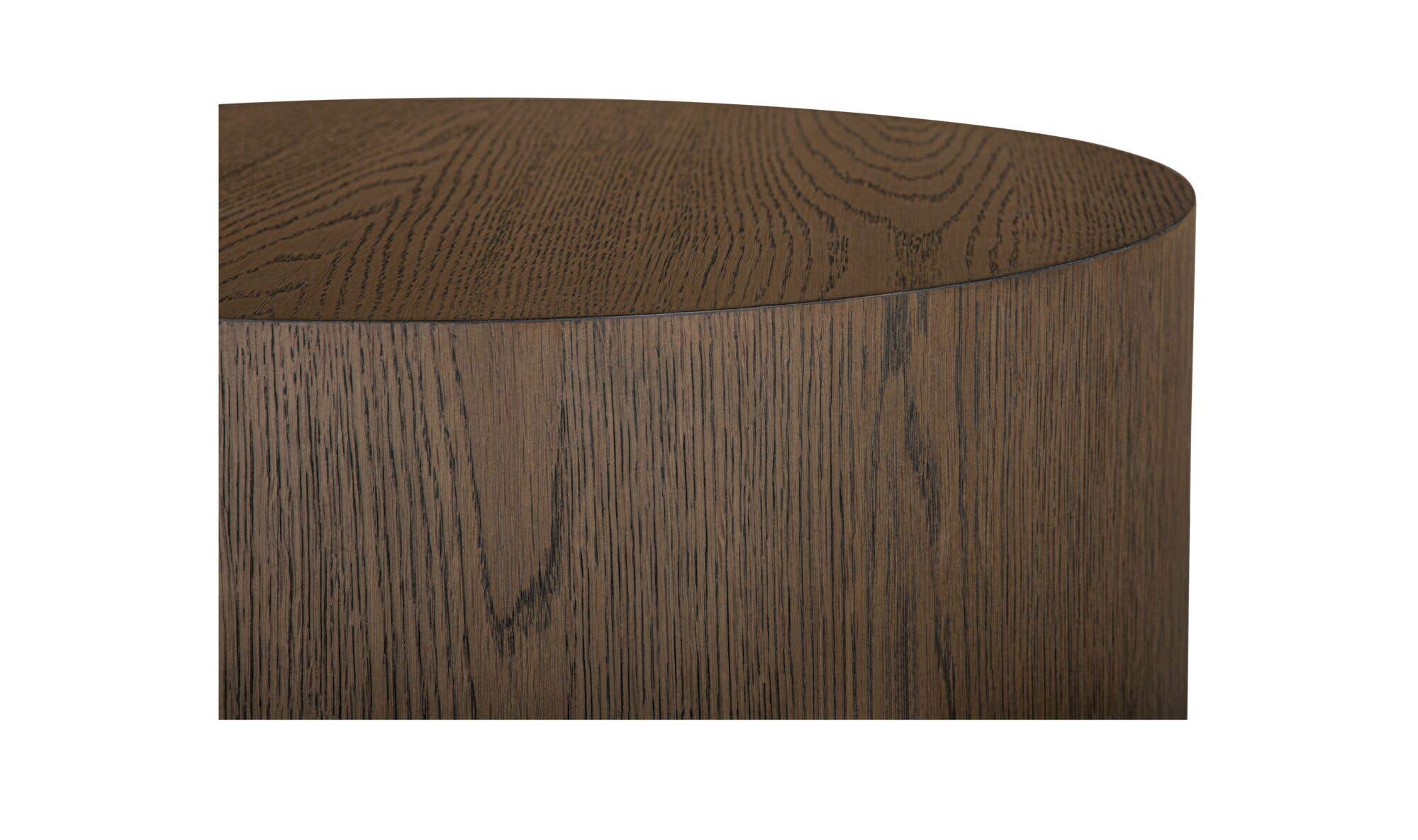 20" Dark Brown Oak Side Table