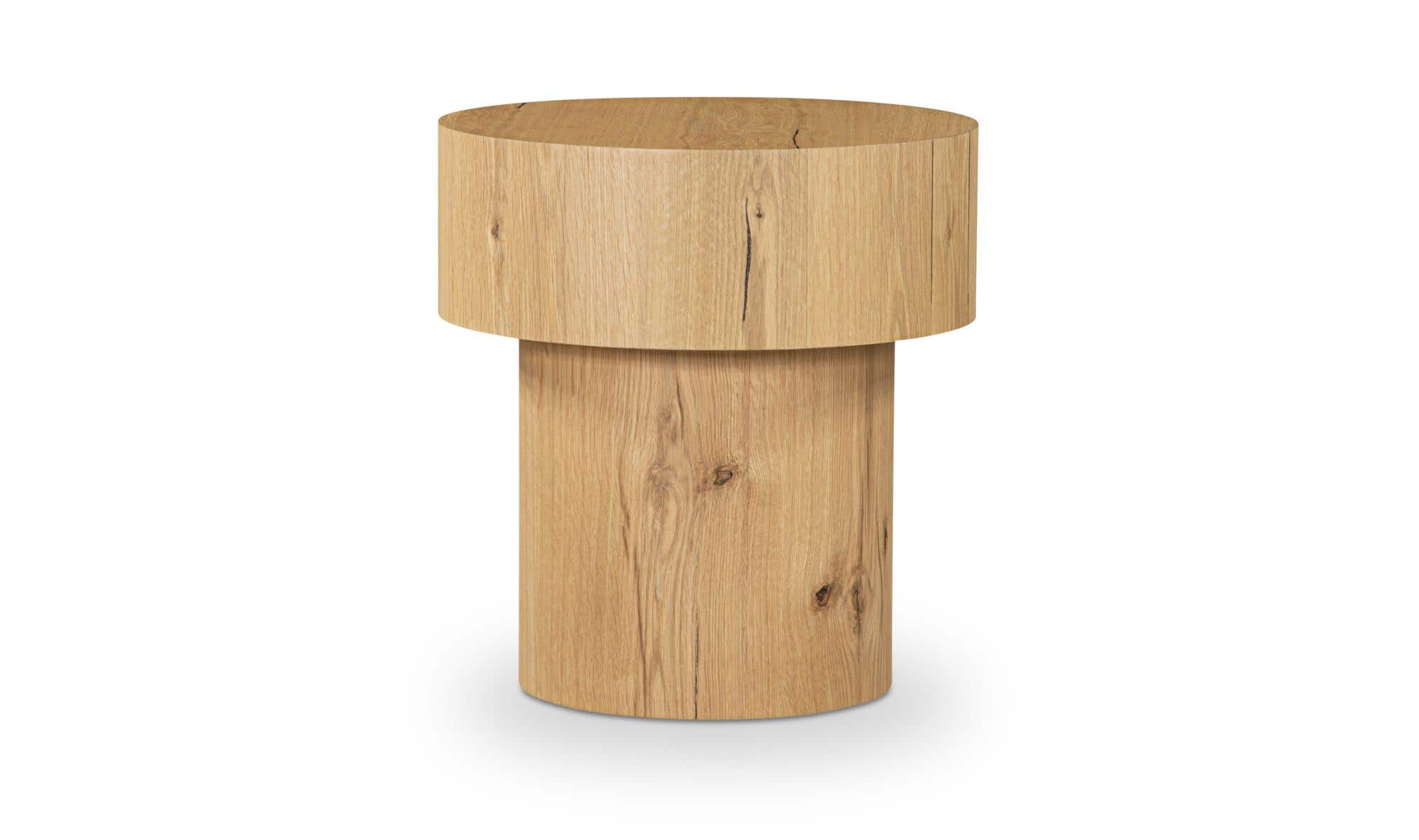 20" Rustic Oak Side Table