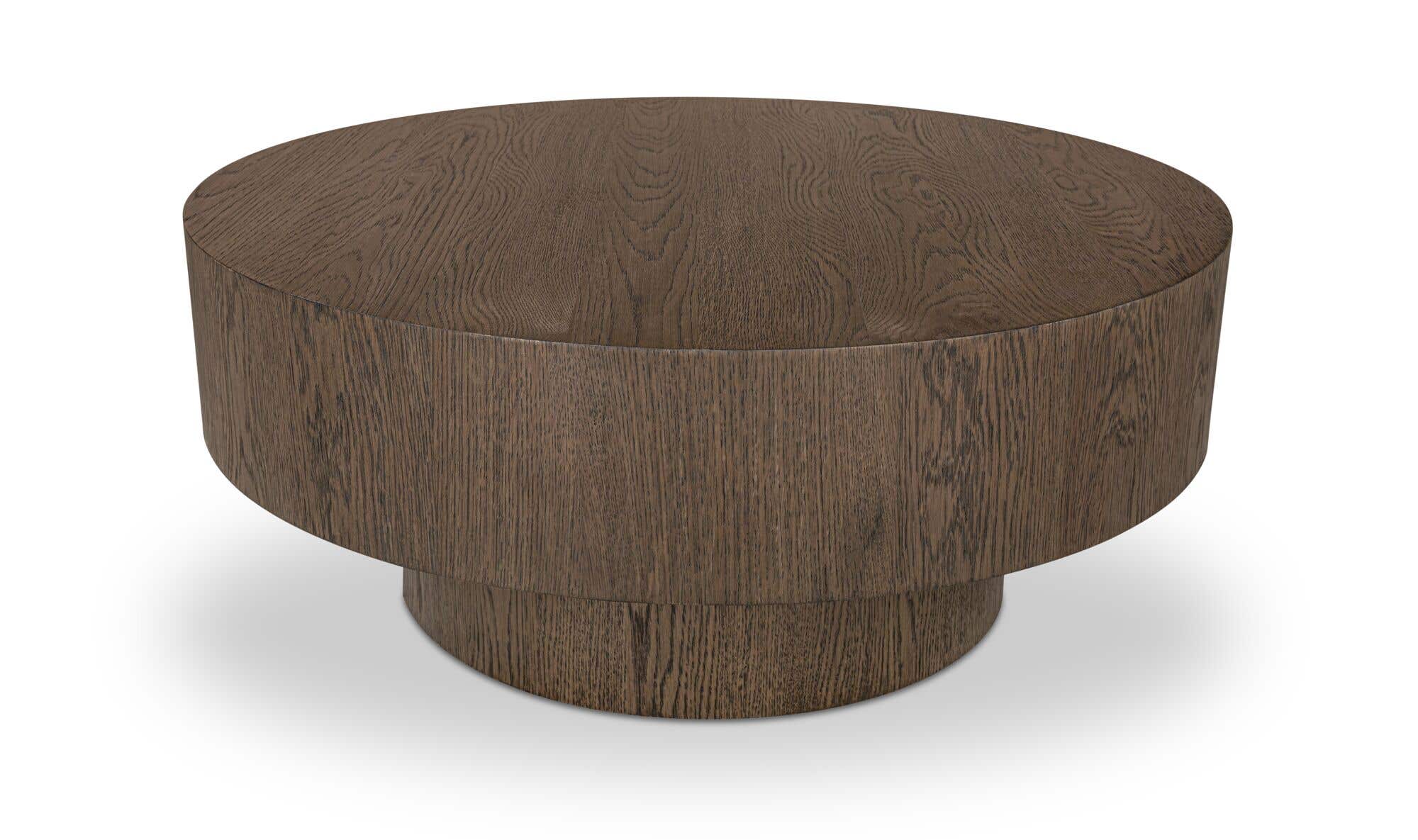36" Dark Brown Oak Coffee Table
