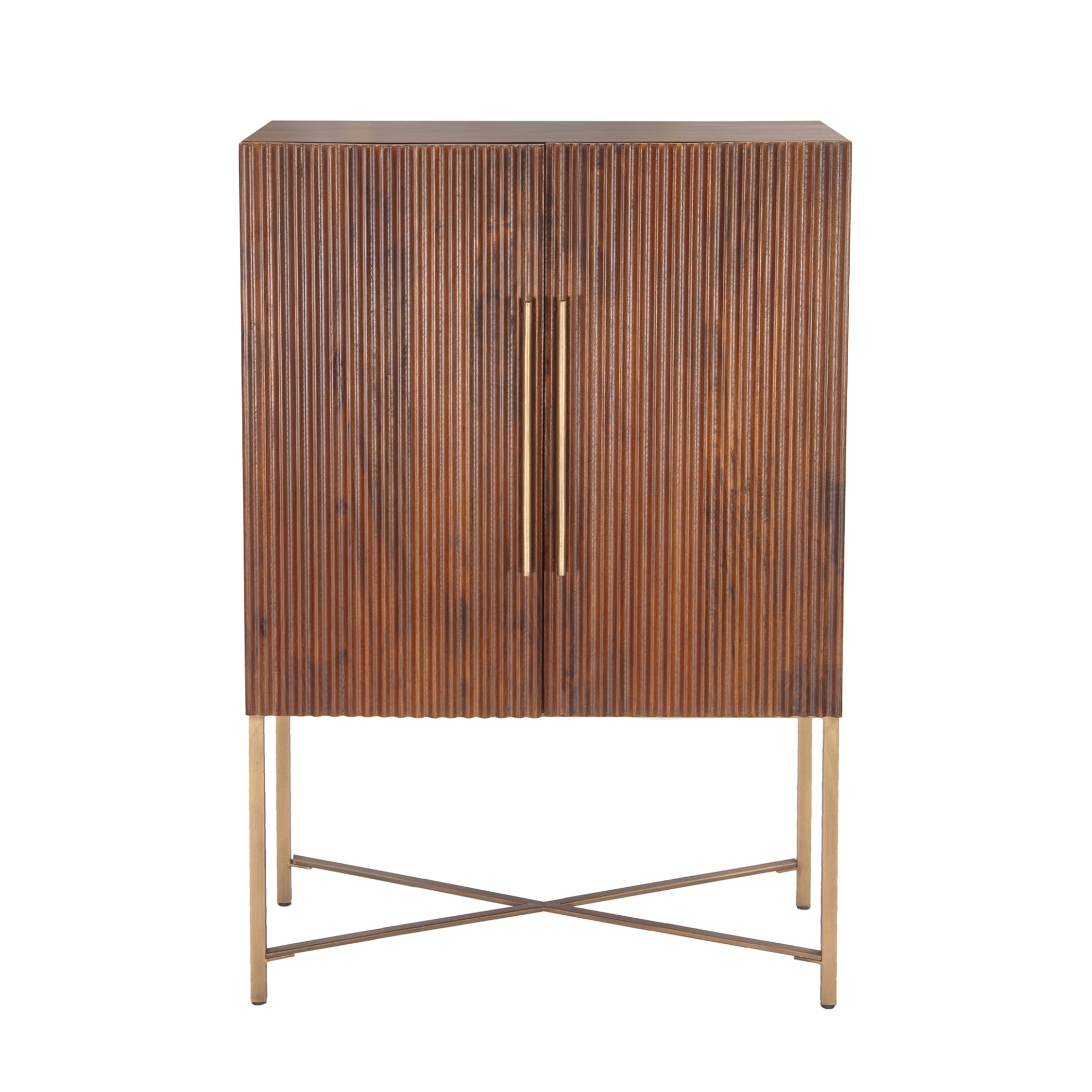 39" Honey Brown Bar Cabinet