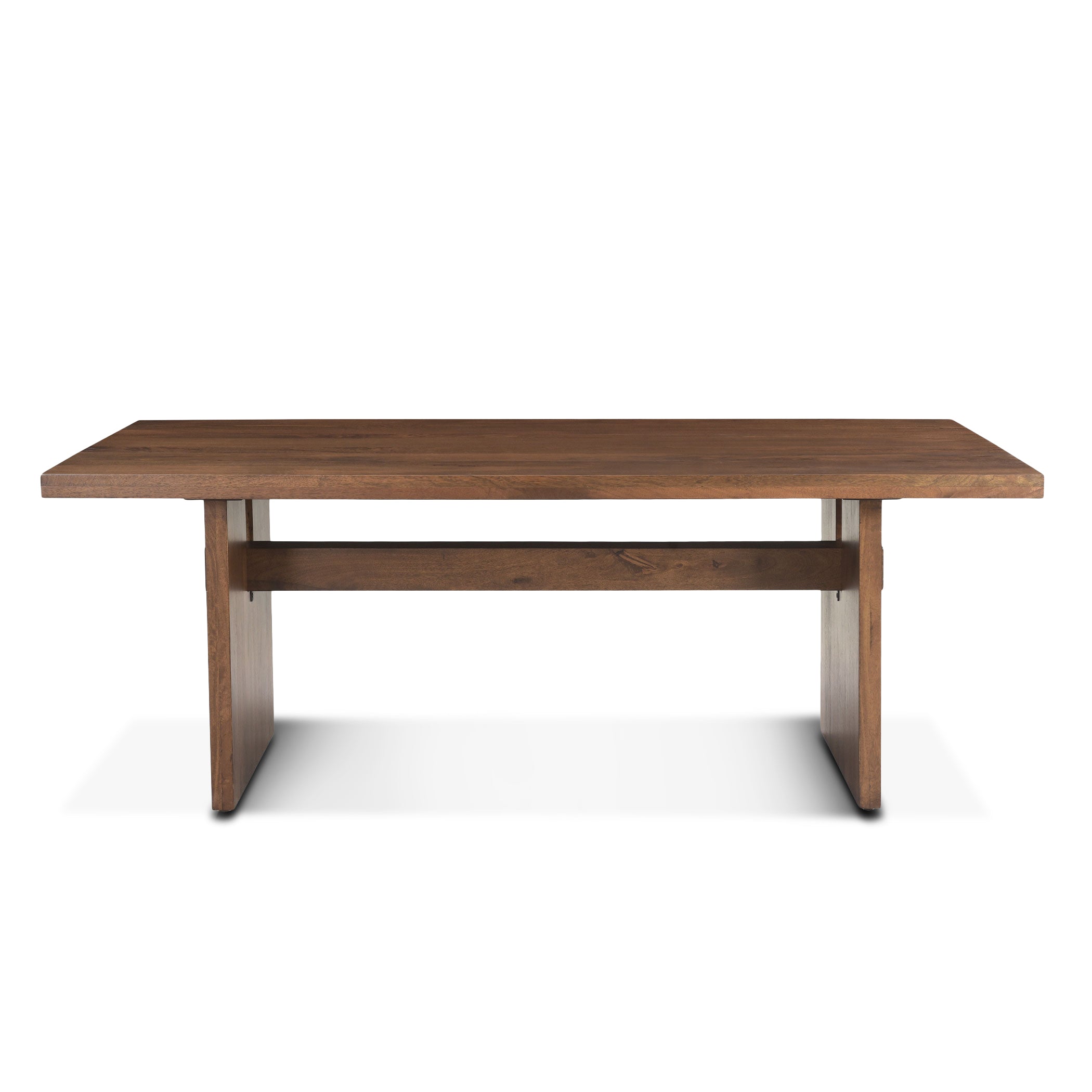 82" Honey Brown Mango Wood Dining Table