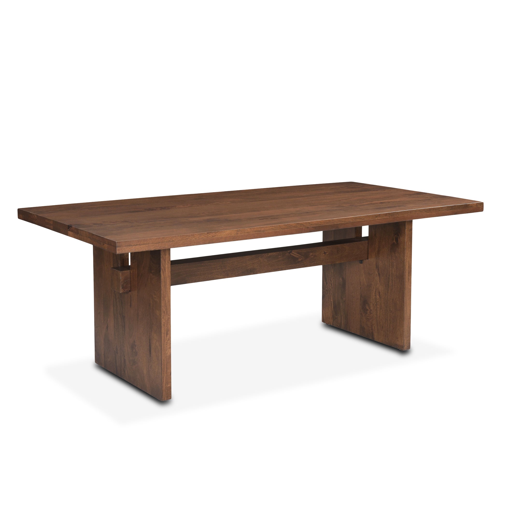 82" Honey Brown Mango Wood Dining Table