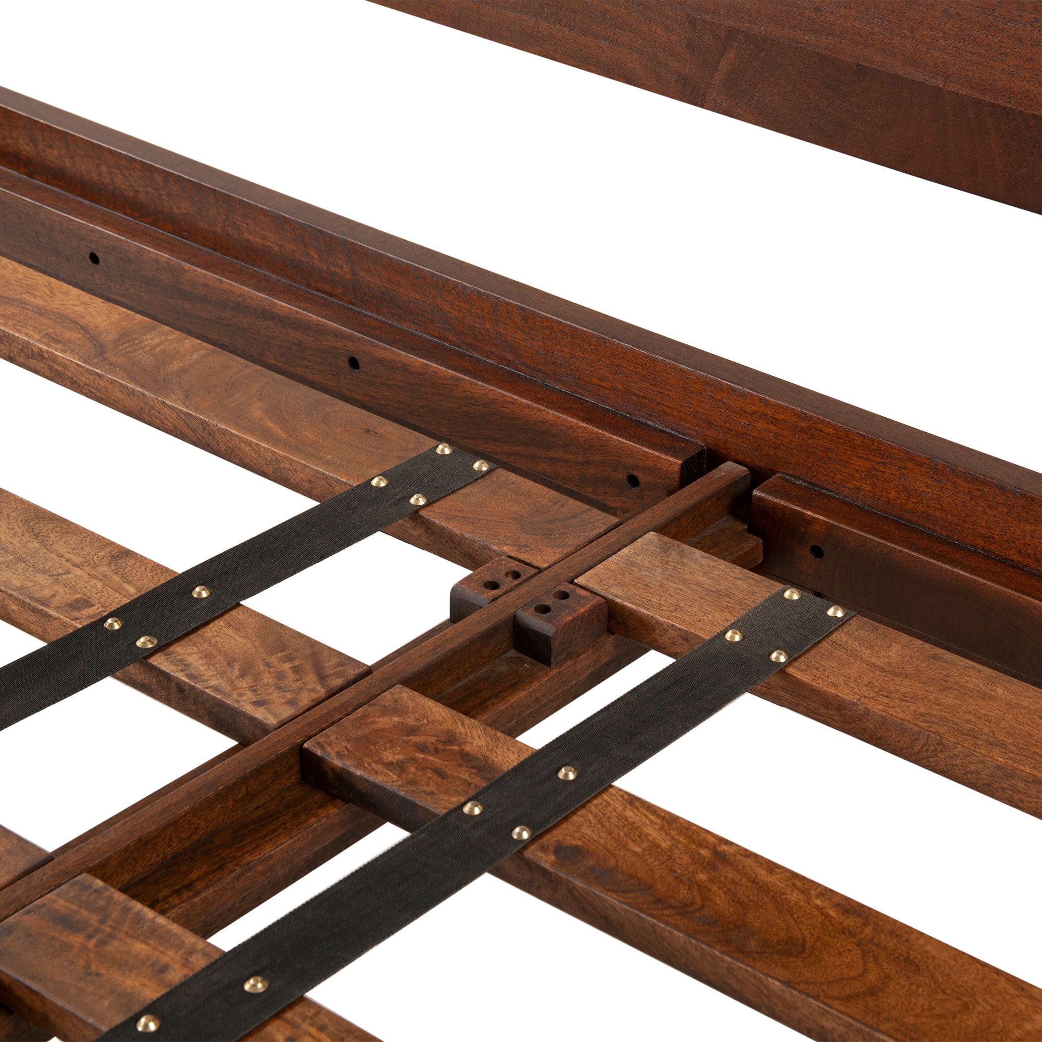 80" Honey Brown Mango Wood King Size Bed