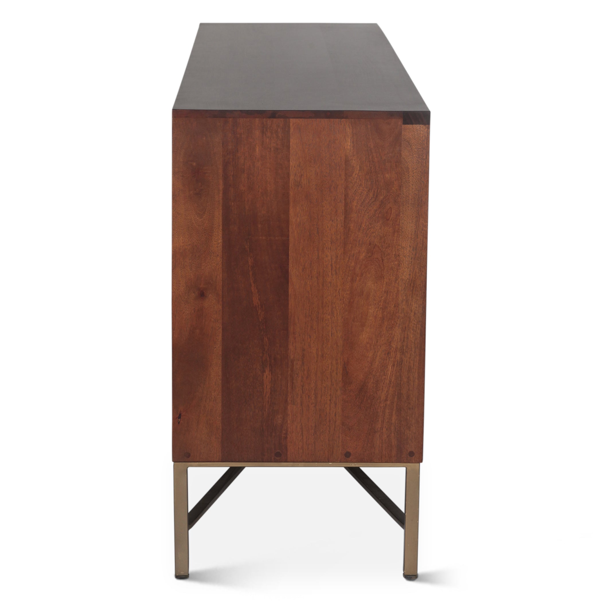 68" Honey Brown Mango Wood Sideboard