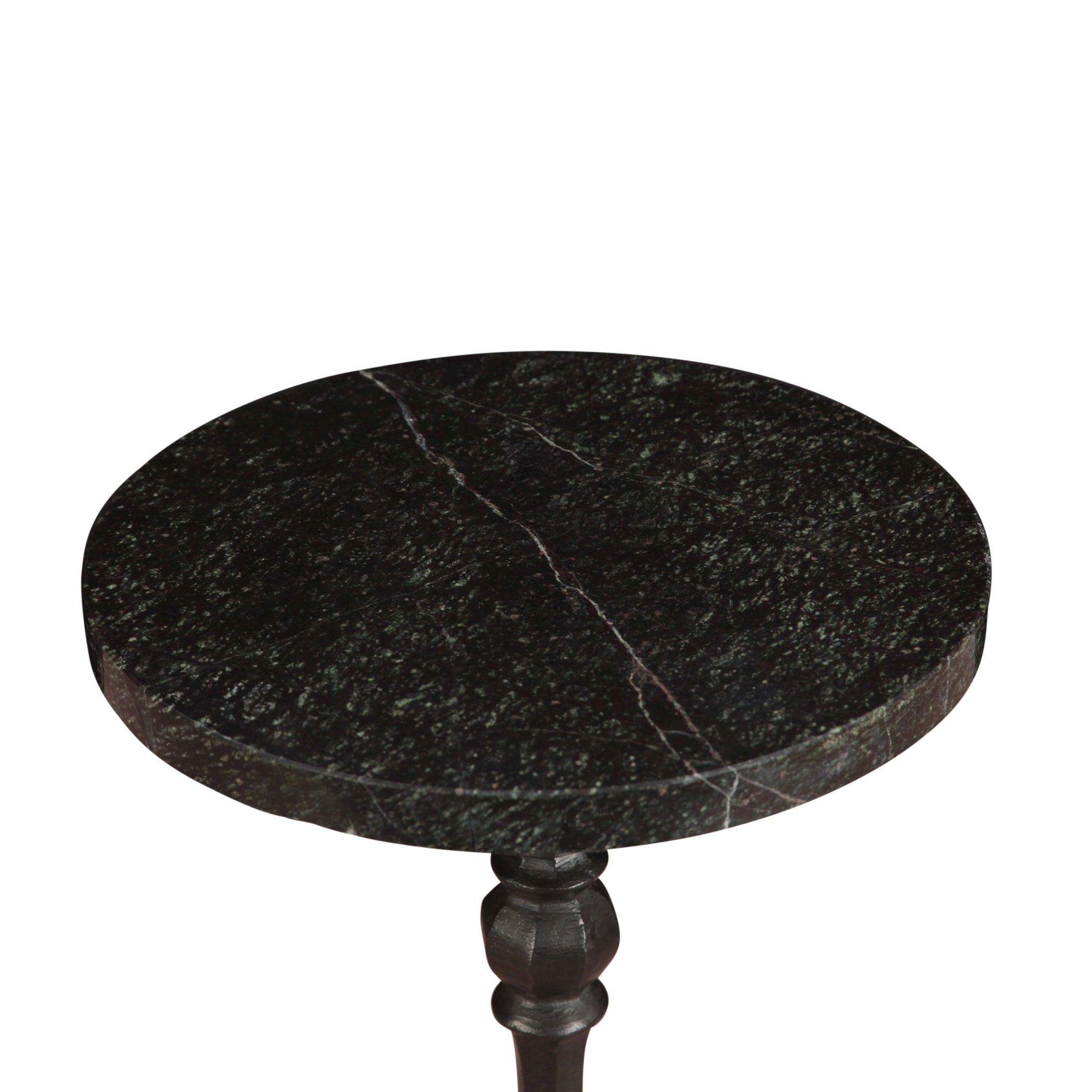 10" Green Marble Side Table