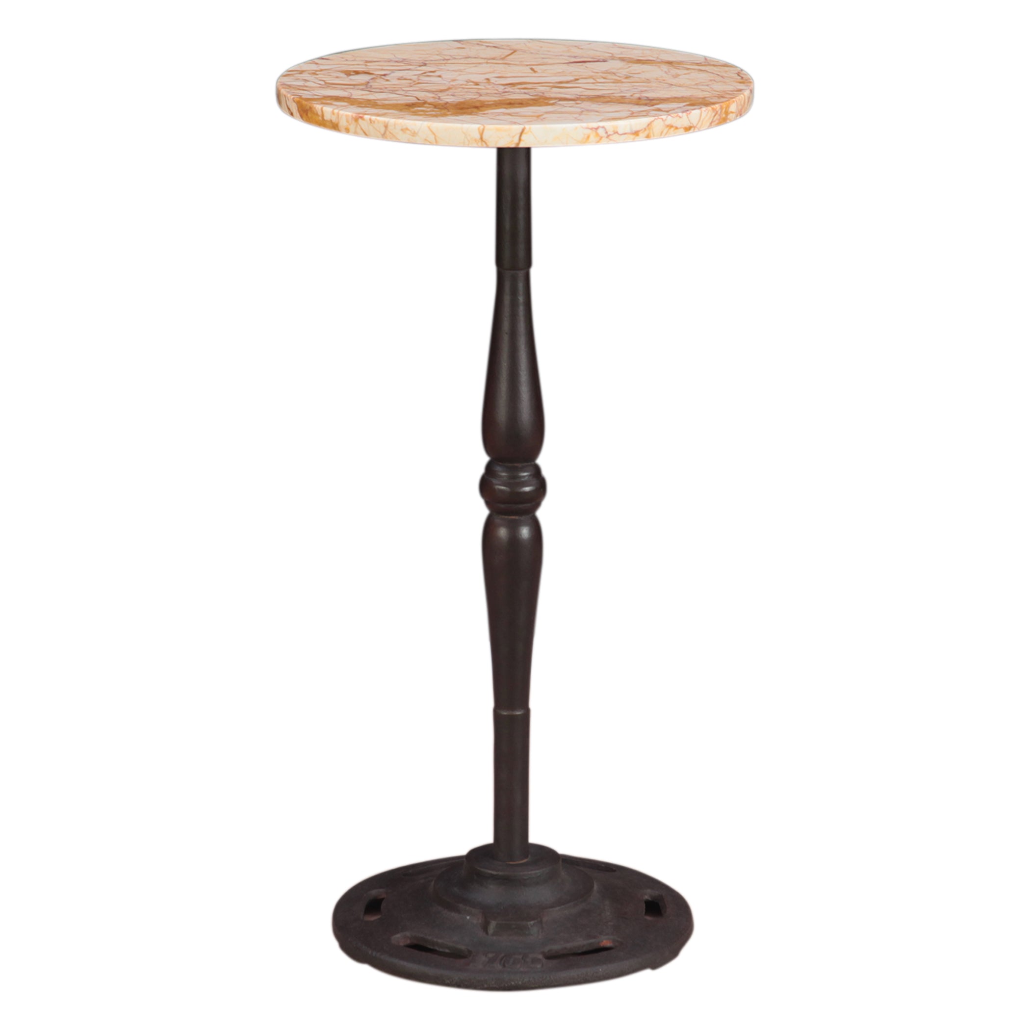 12" Retro Impulse Marble Side Table