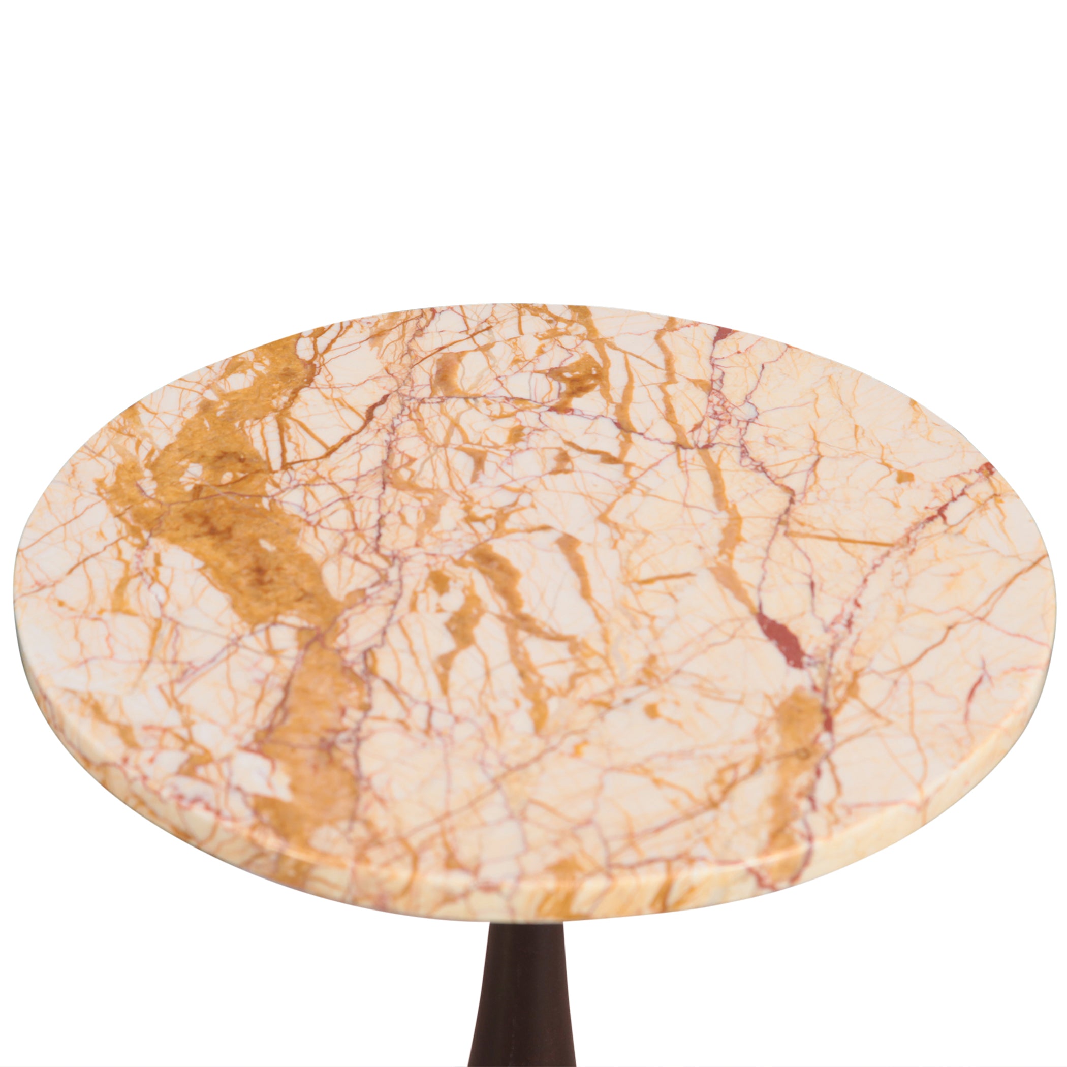 12" Retro Impulse Marble Side Table