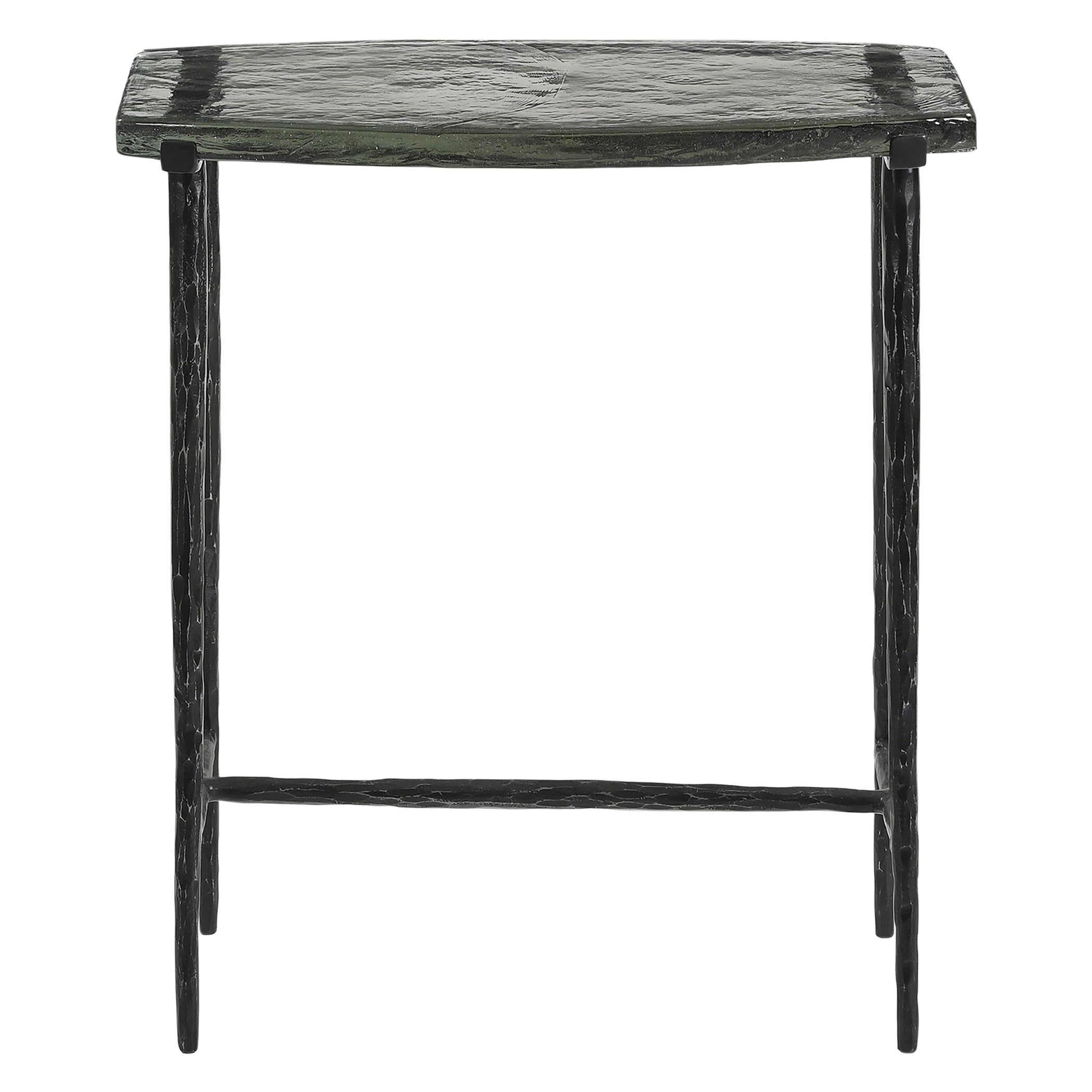10" Glass Side Table