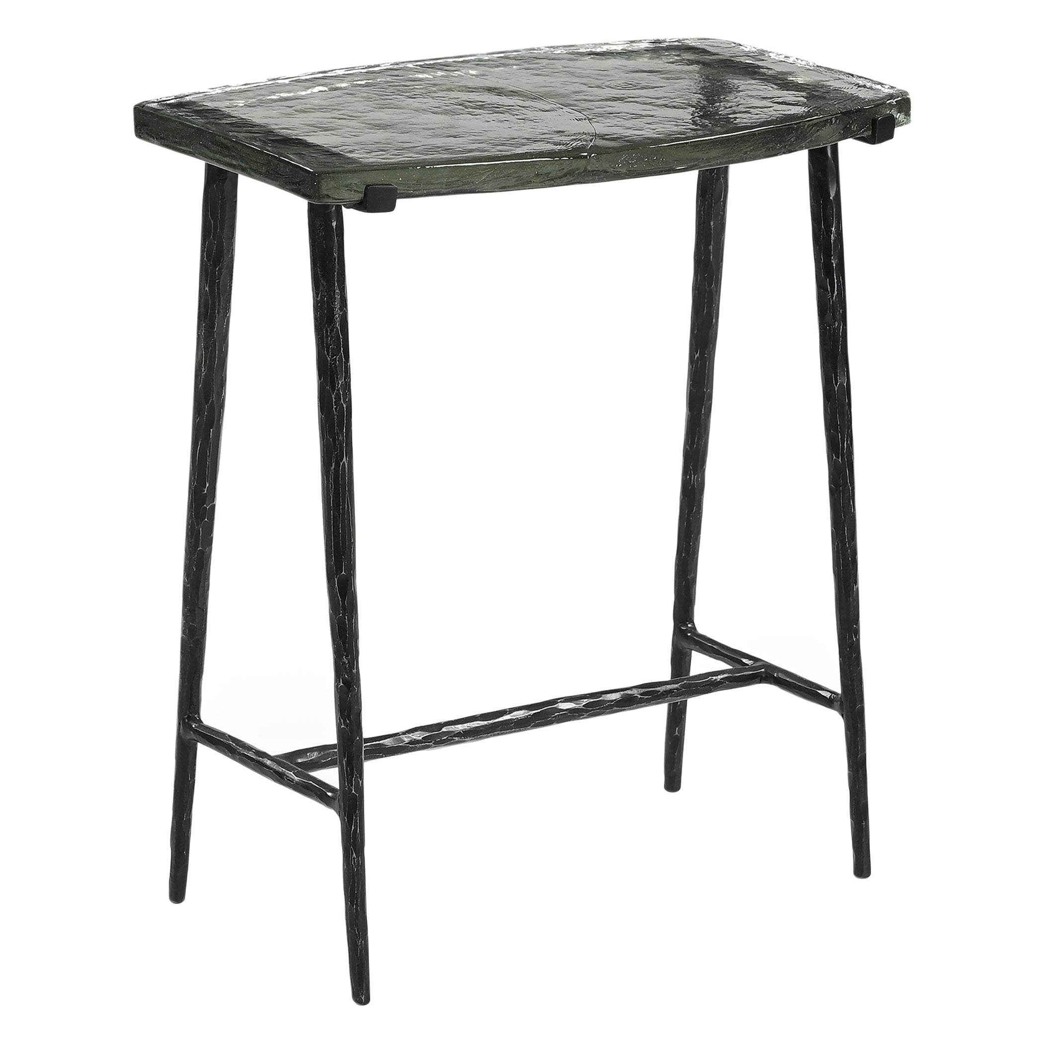 10" Glass Side Table