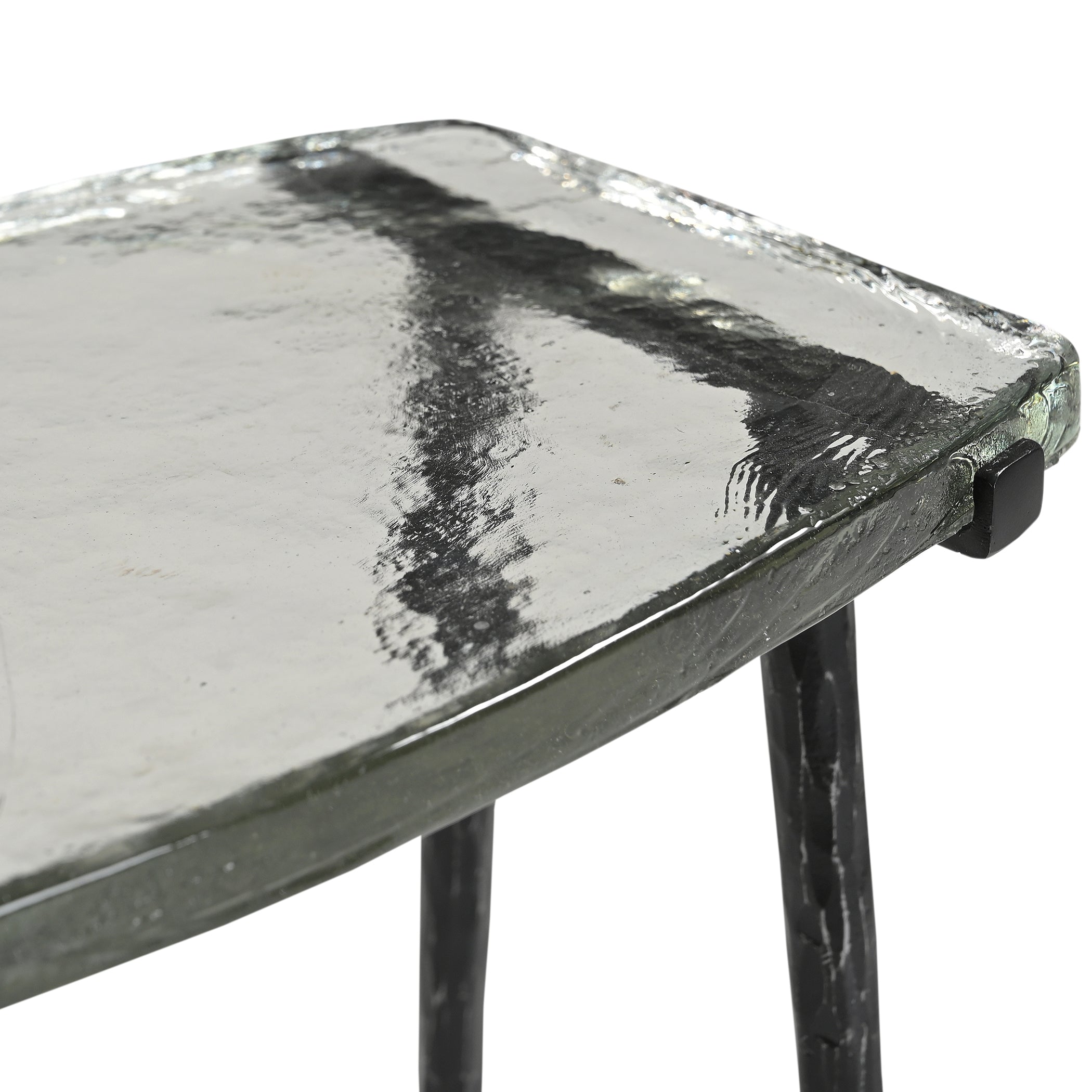 10" Glass Side Table