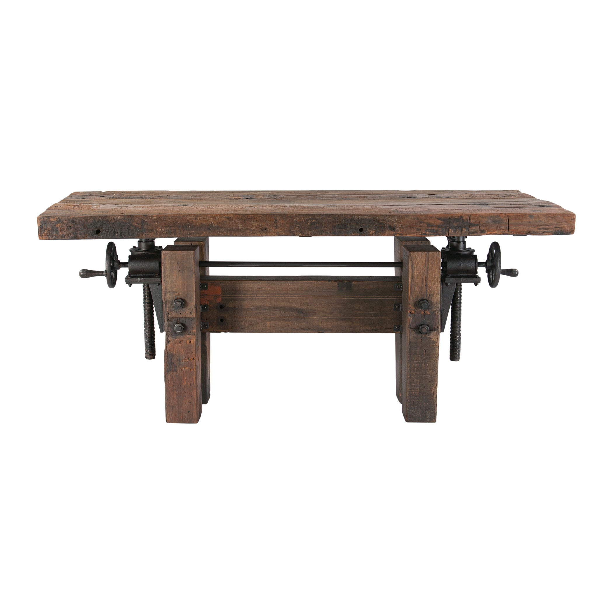 67" Reclaimed Wood Adjustable Desk