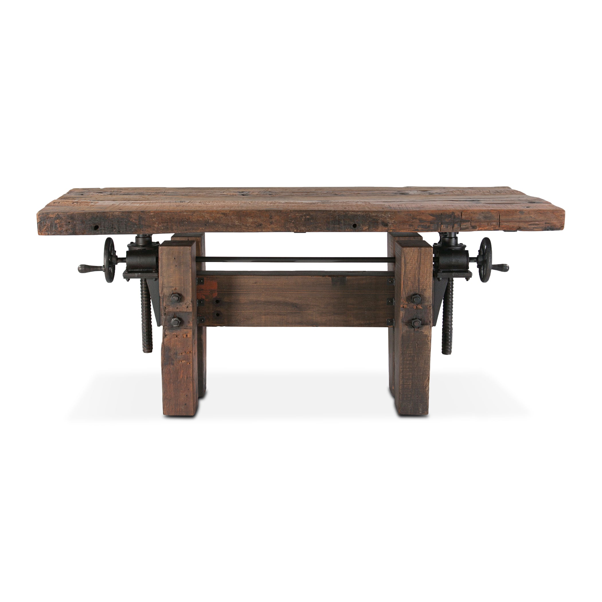 67" Reclaimed Wood Adjustable Desk