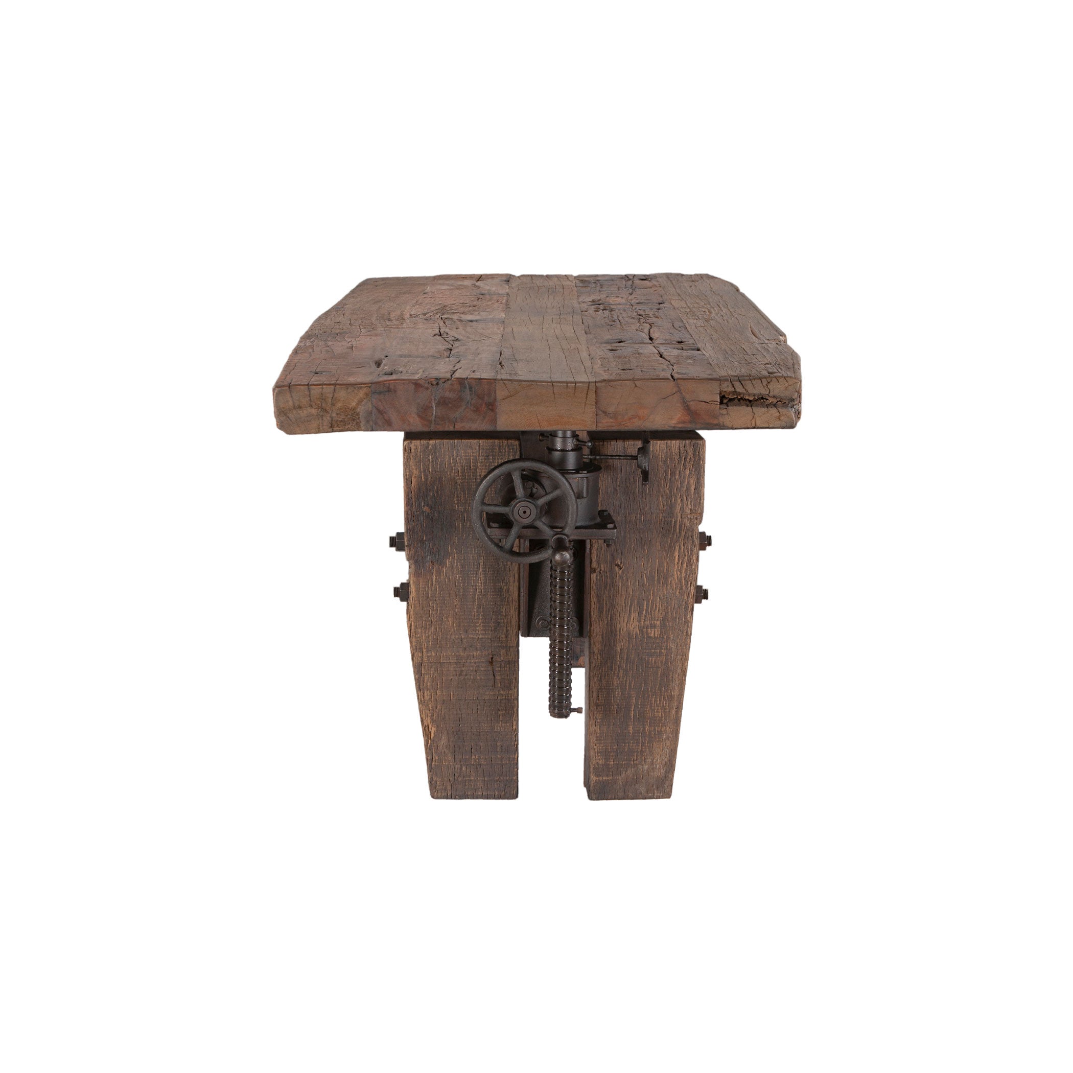 67" Reclaimed Wood Adjustable Desk