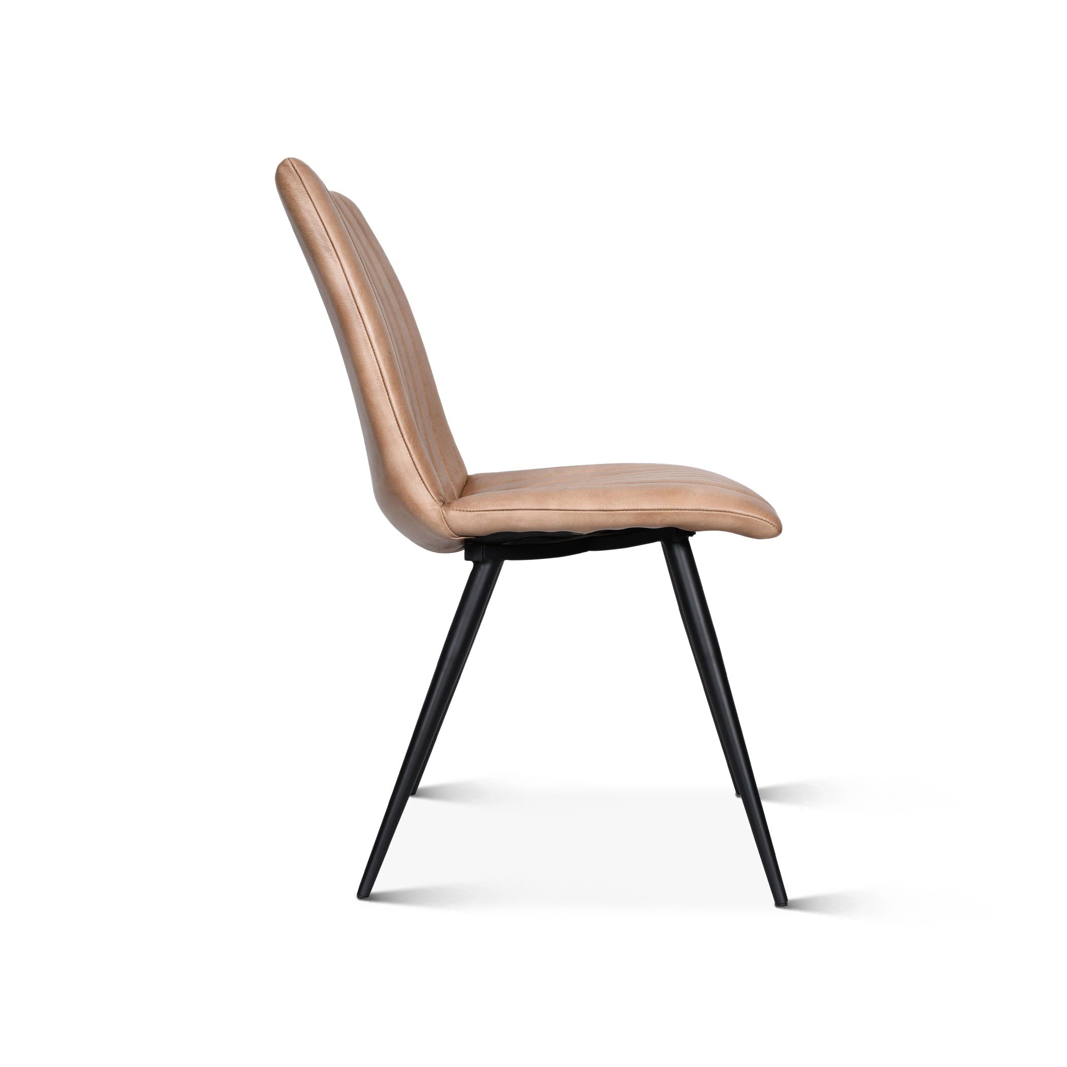 19" Dining Chair in Antique Ivory Leather