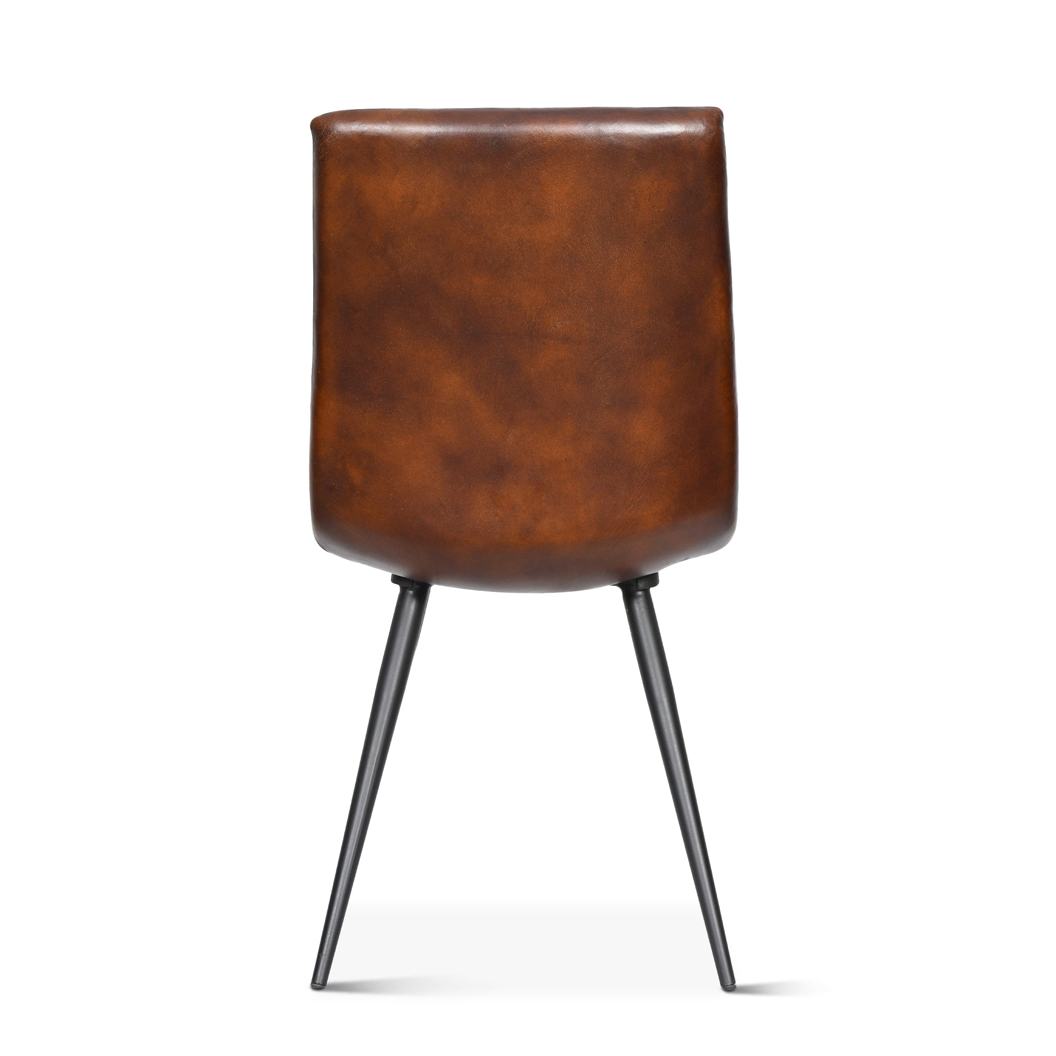 19" Dining Chair in Hand Washed Chestnut Leather