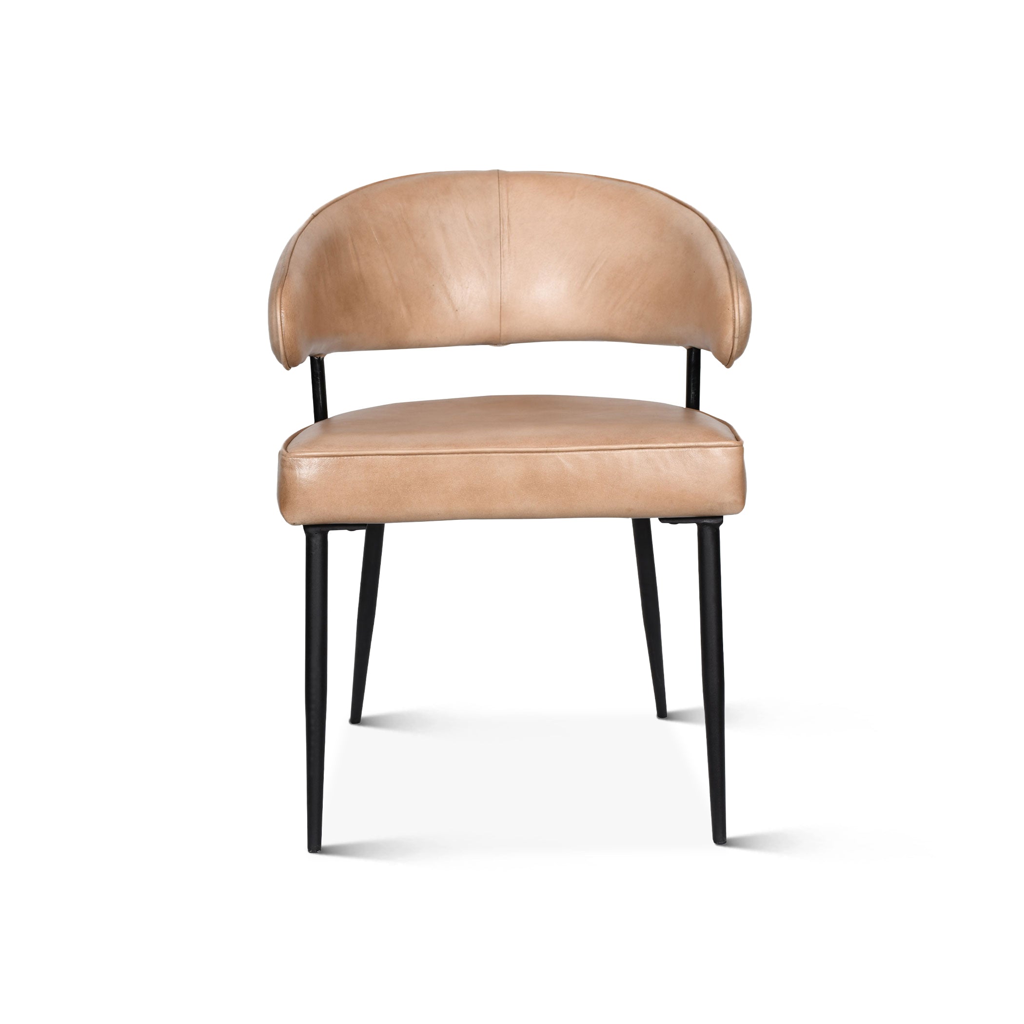 23" Armchair in Antique Ivory Leather