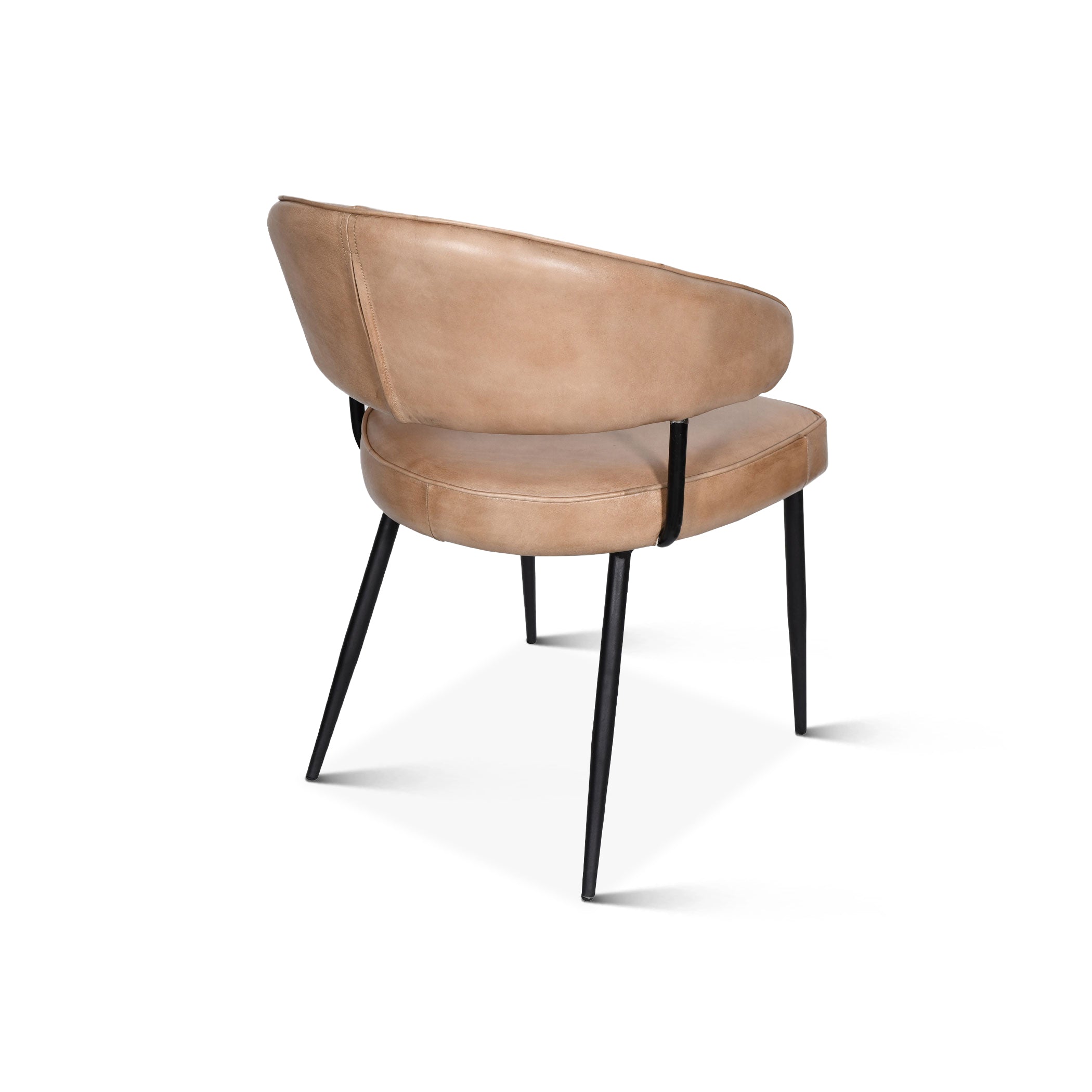 23" Armchair in Antique Ivory Leather