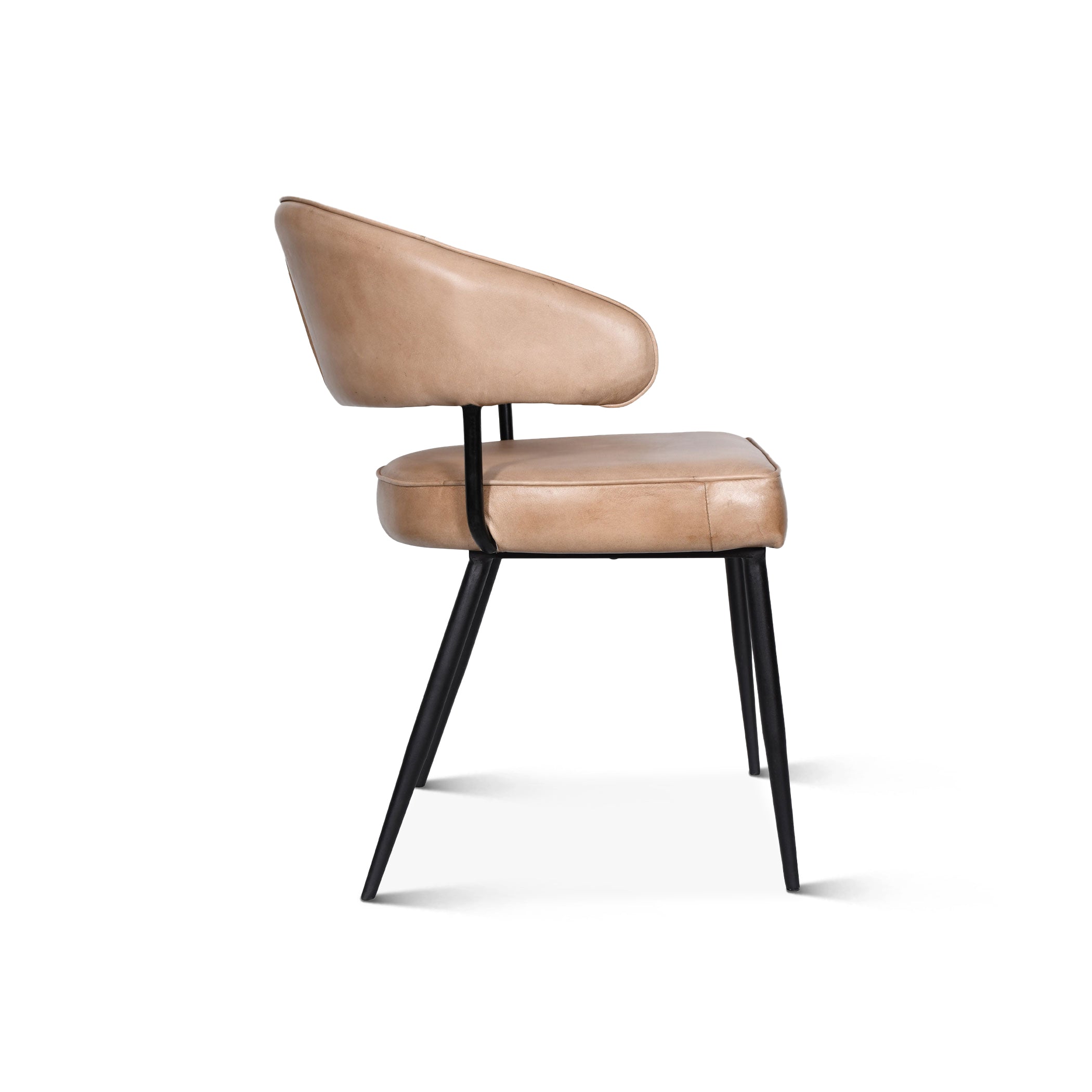 23" Armchair in Antique Ivory Leather