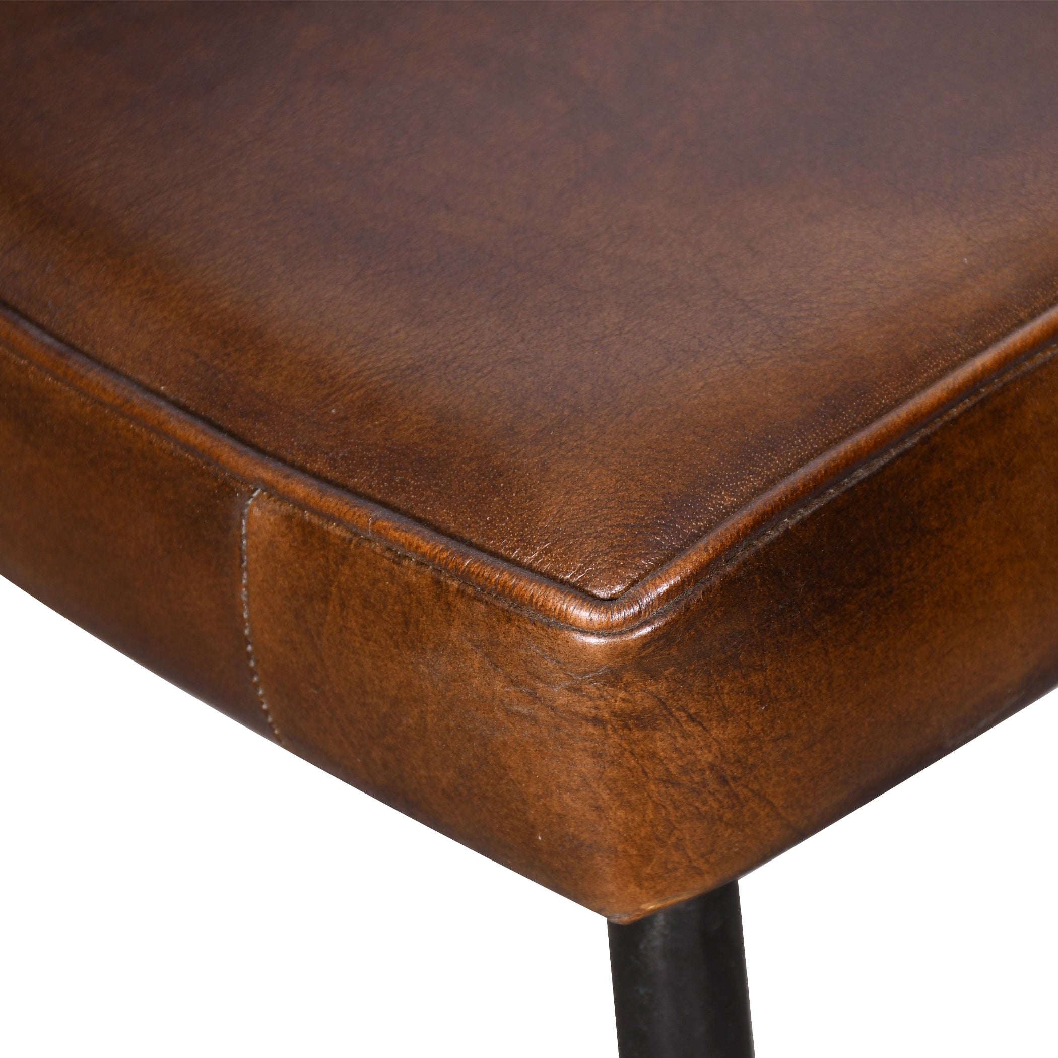 23" Armchair in Hand Washed Chestnut Leather