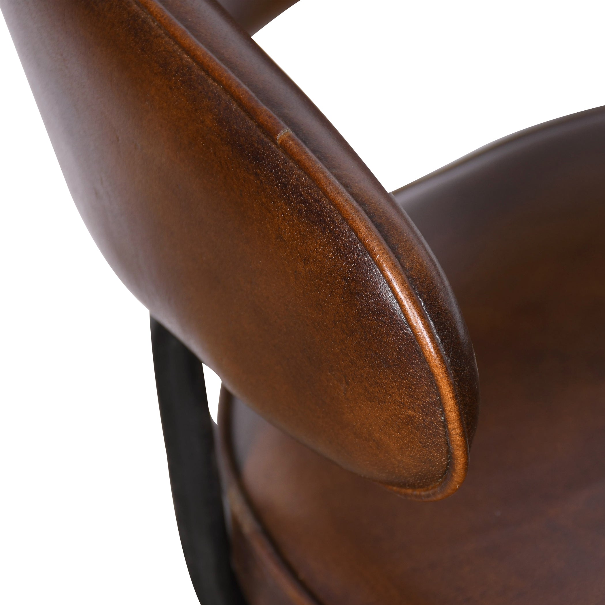 23" Armchair in Hand Washed Chestnut Leather