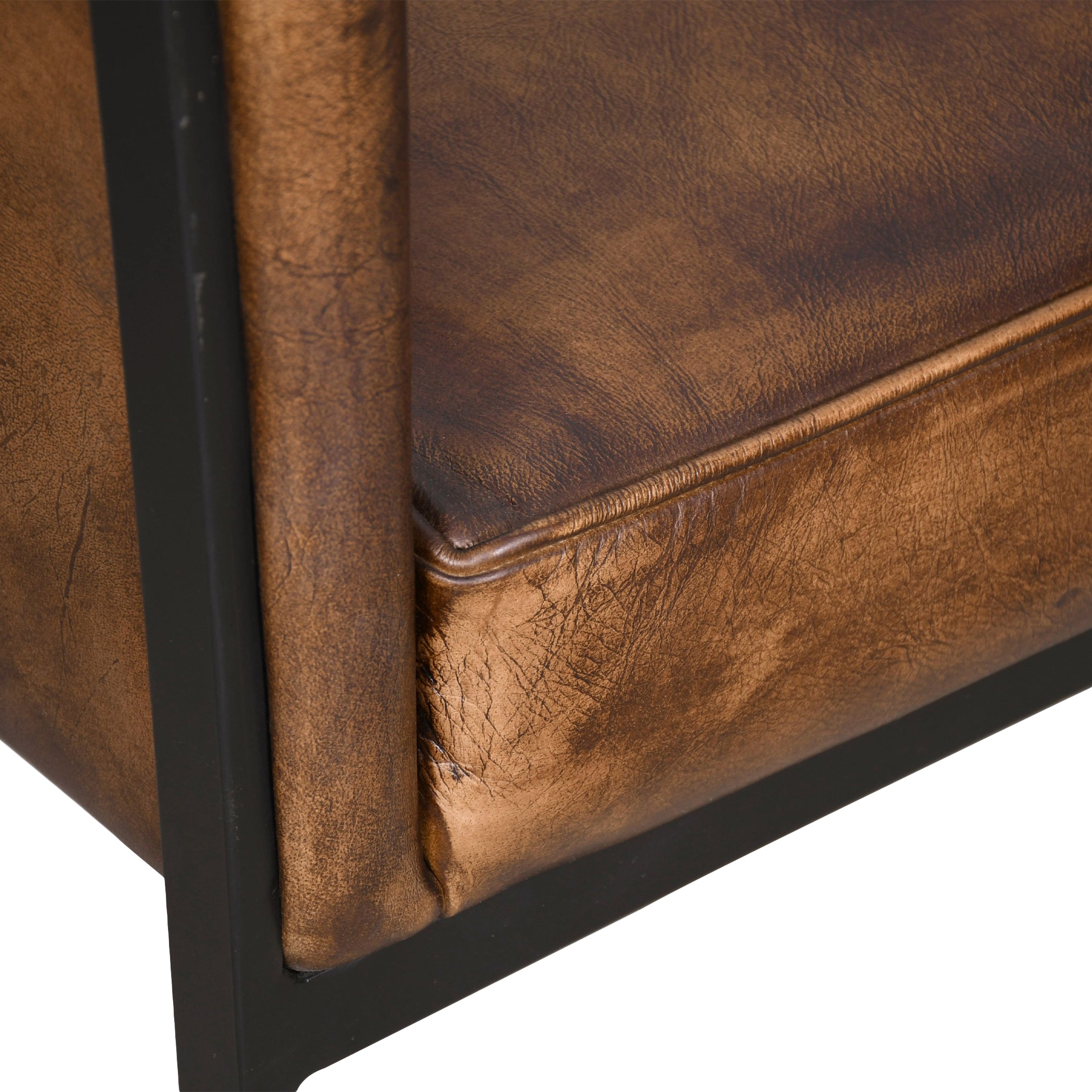 22" Armchair in Antique Whiskey Leather