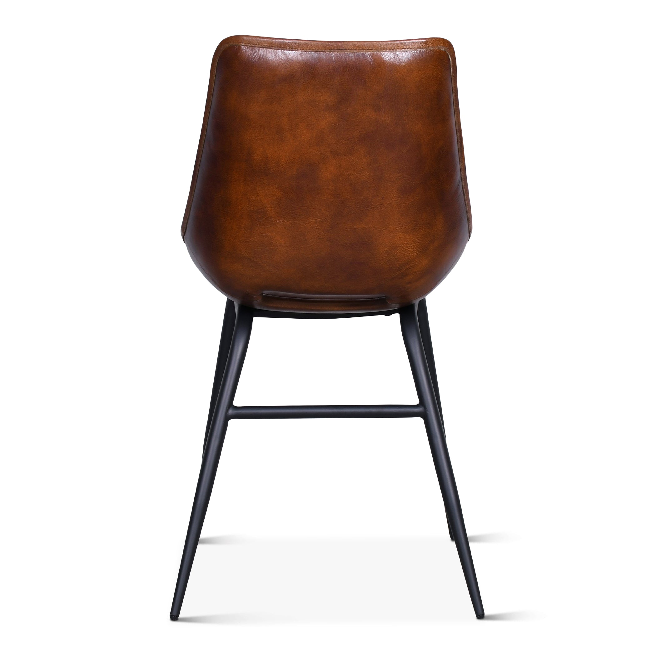18" Dining Chair in Handwashed Chestnut Leather