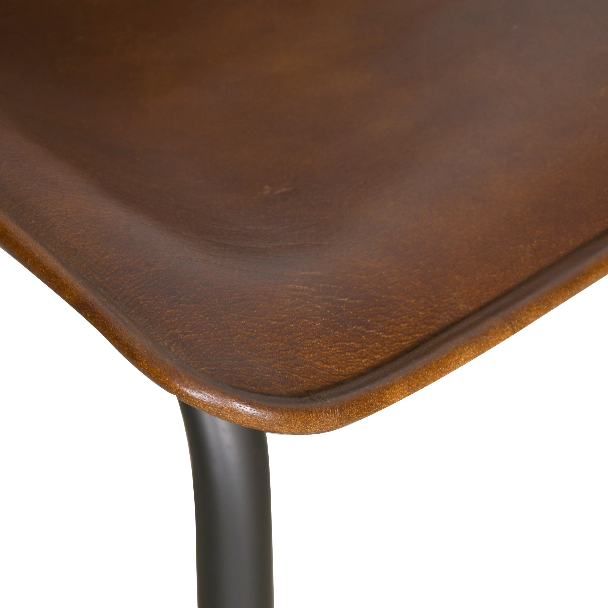 18" Dining Chair in Handwashed Chestnut Leather