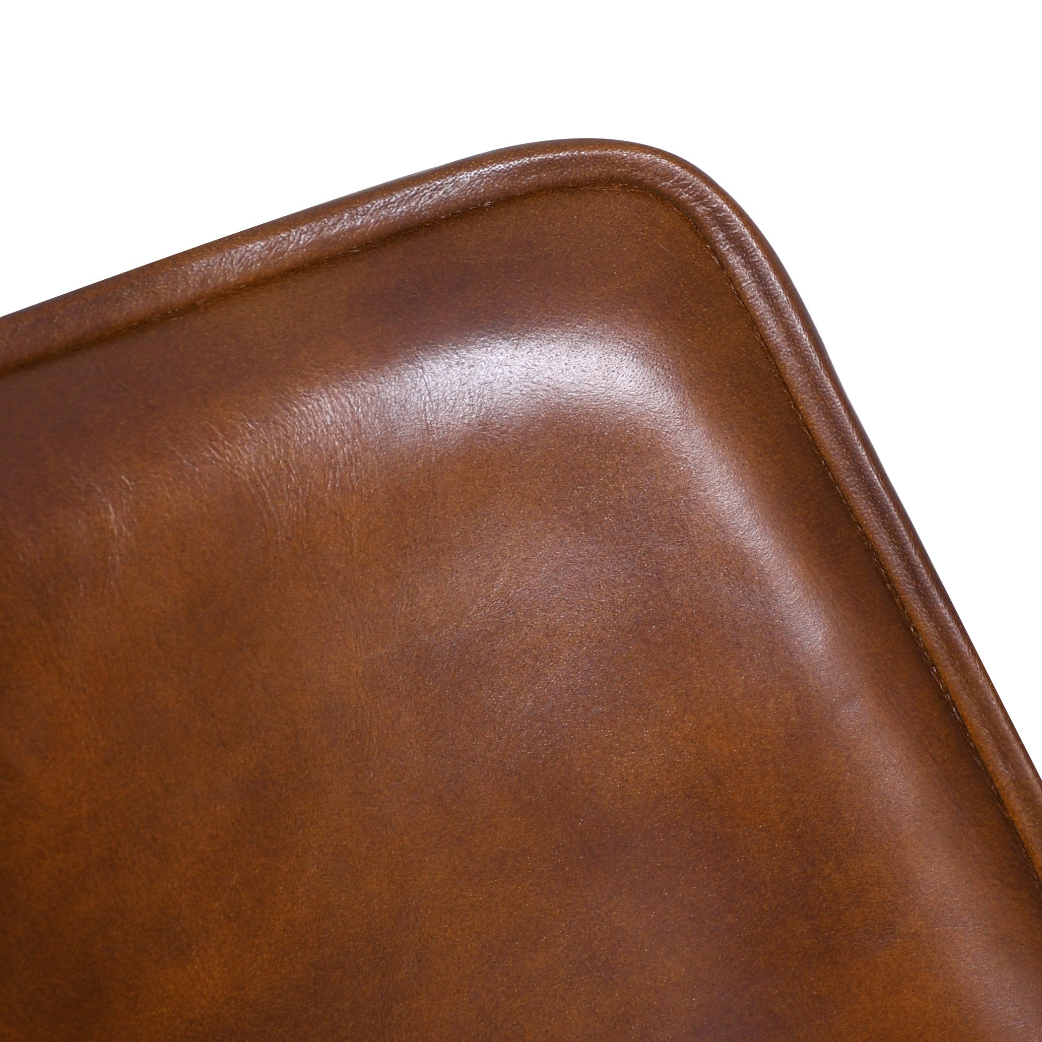18" Dining Chair in Handwashed Chestnut Leather
