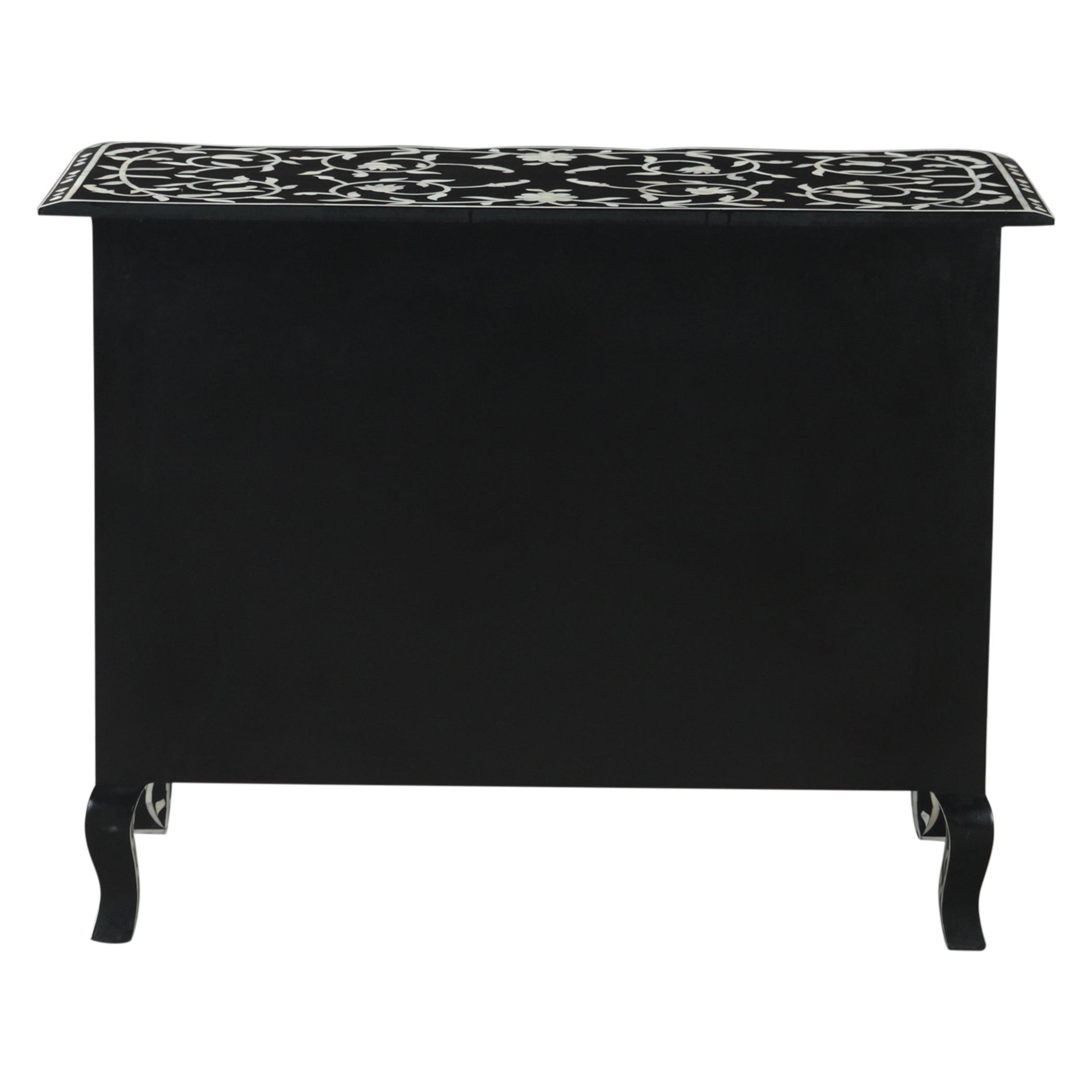 18" Floral Horn Inlay Mango Dresser