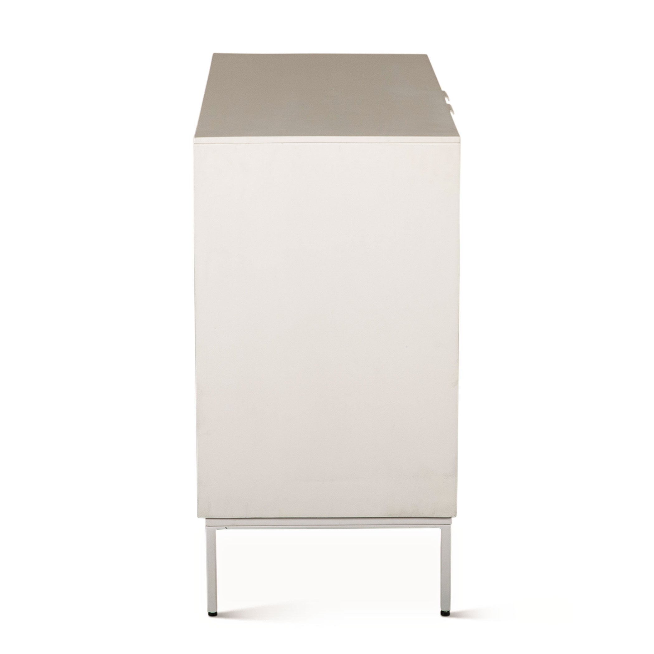 38" Coastal White Mango Wood Cabinet