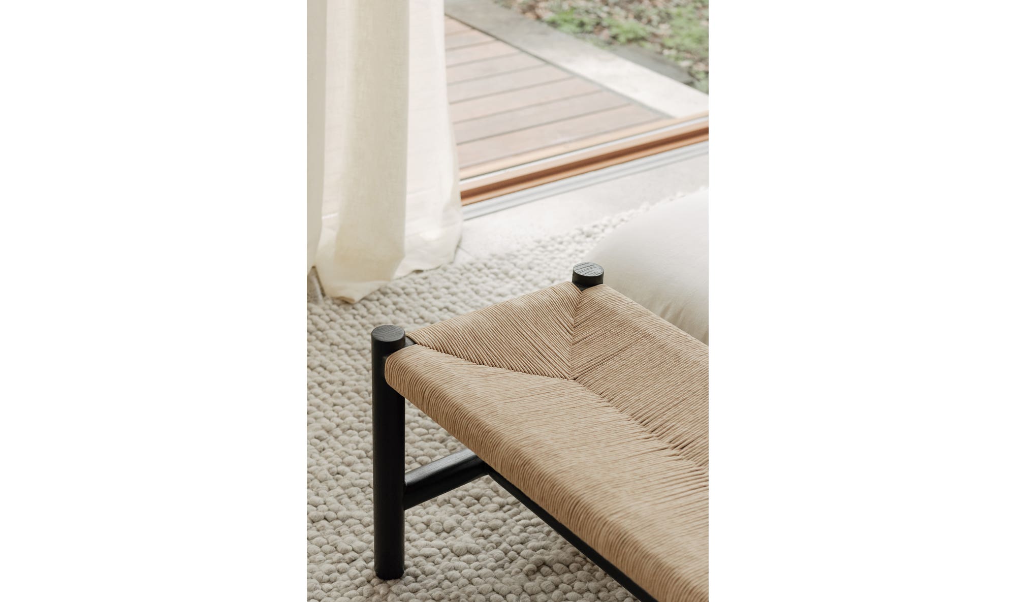 60" Black Bench