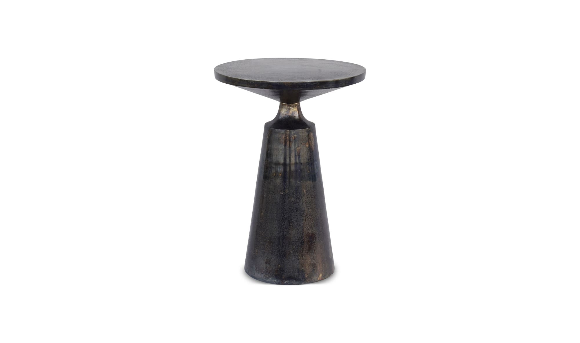 15.5" Charcoal Grey Aluminum Side Table