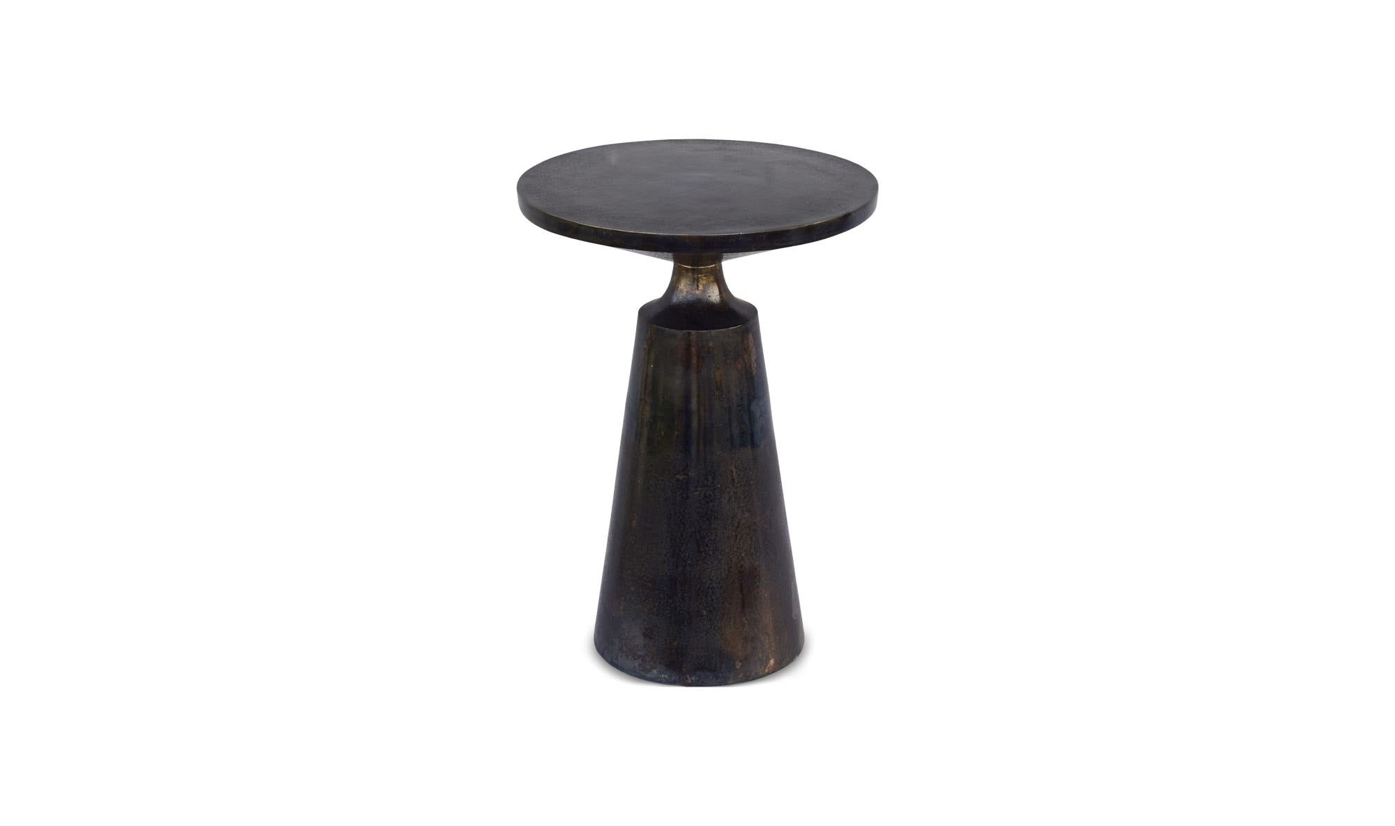 15.5" Charcoal Grey Aluminum Side Table