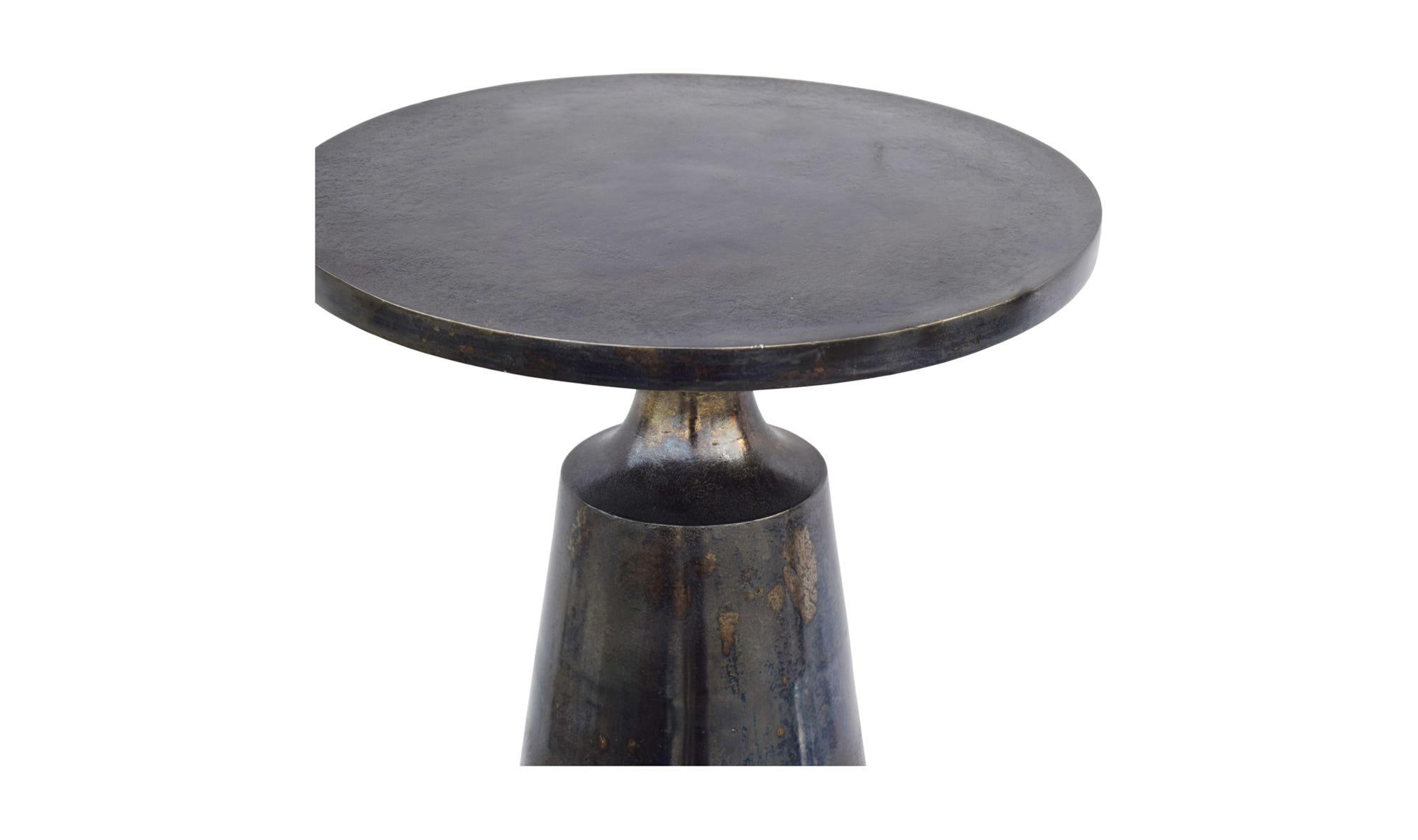 15.5" Charcoal Grey Aluminum Side Table