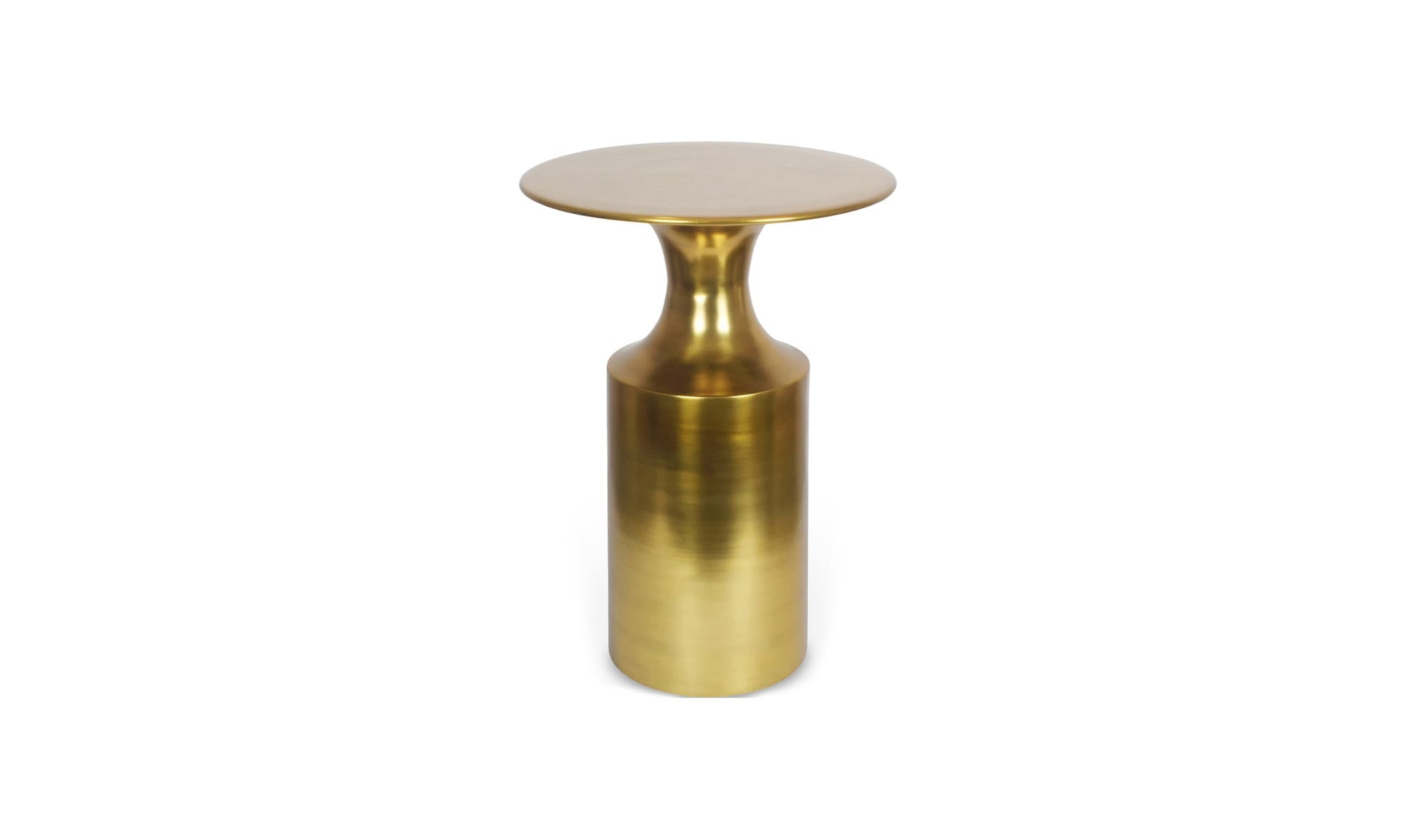 14.5" Gold Aluminum Side Table
