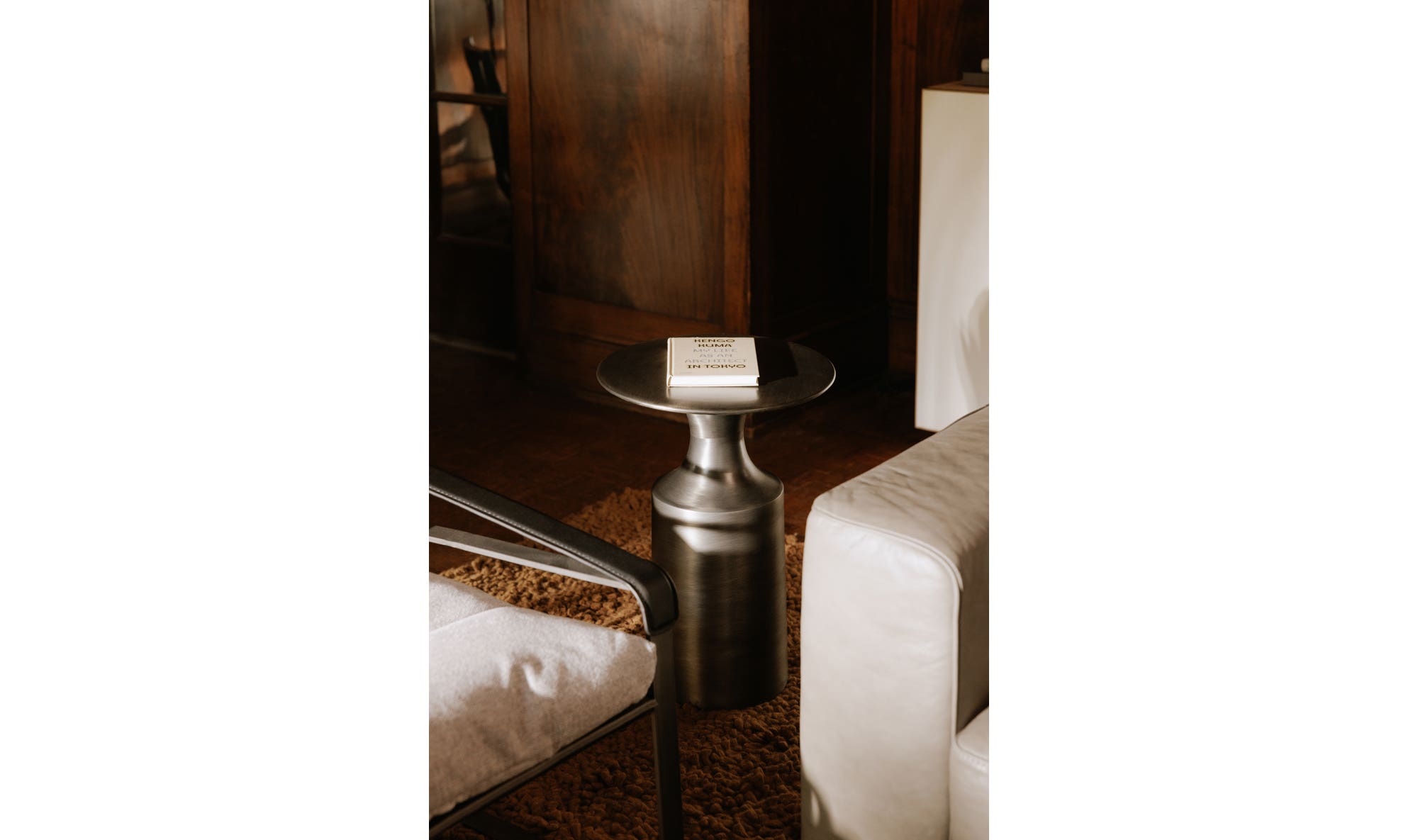 14.5" Zinc Aluminum Side Table