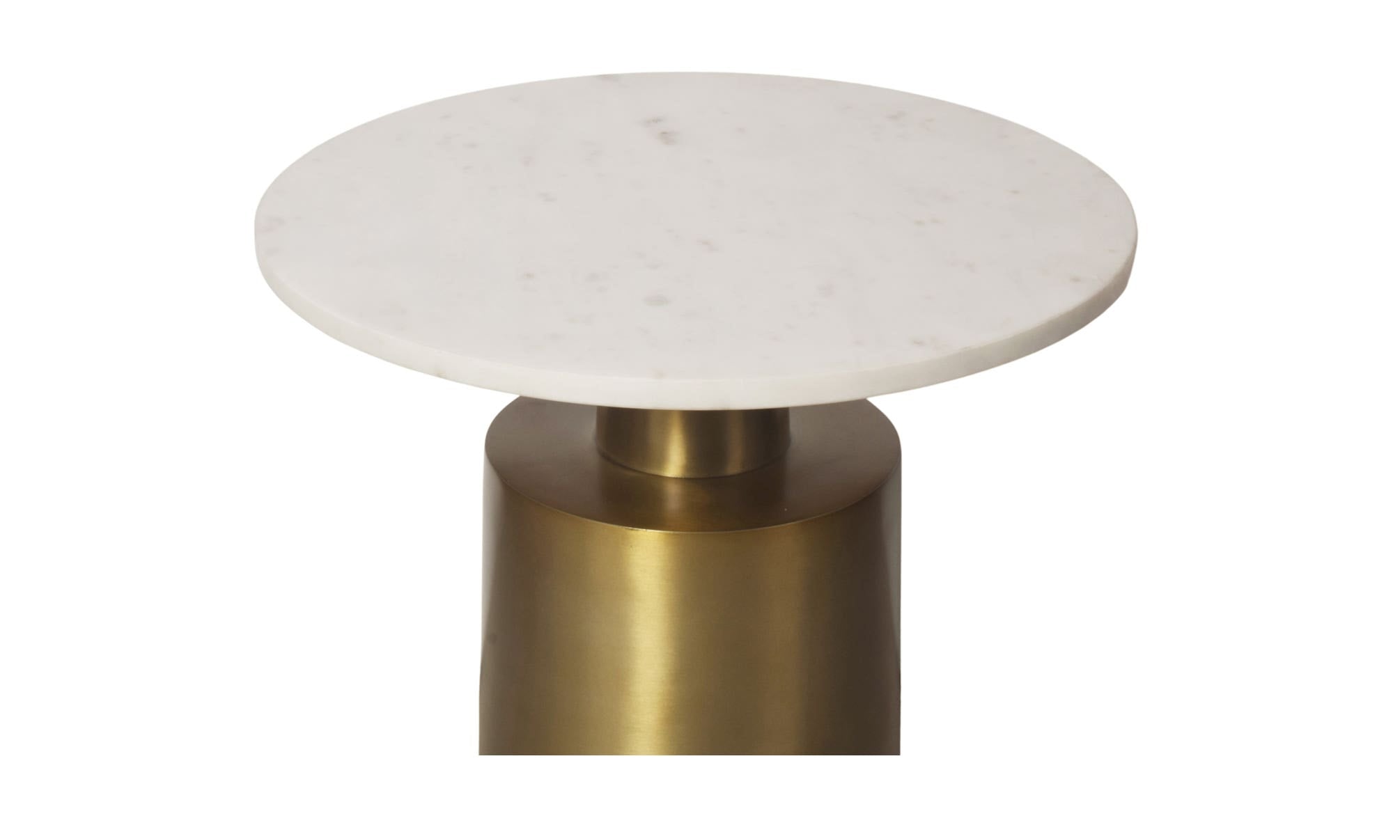 18" Gold Marble Side Table